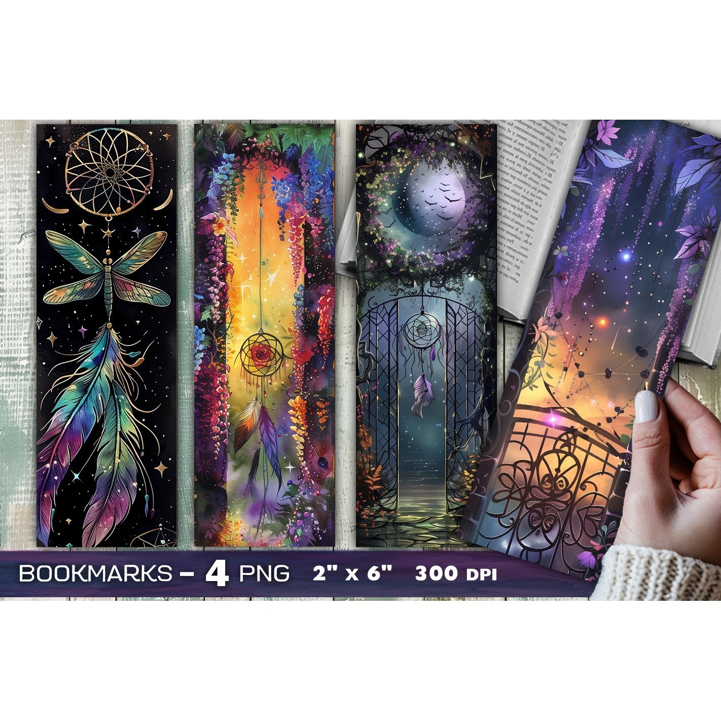 Dreamcatcher bookmark, Mystic fantasy bookmark (3)