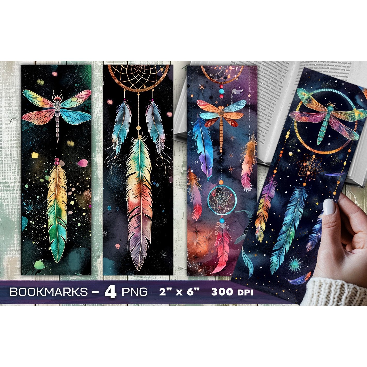 Dreamcatcher bookmark, Mystic fantasy bookmark (30)