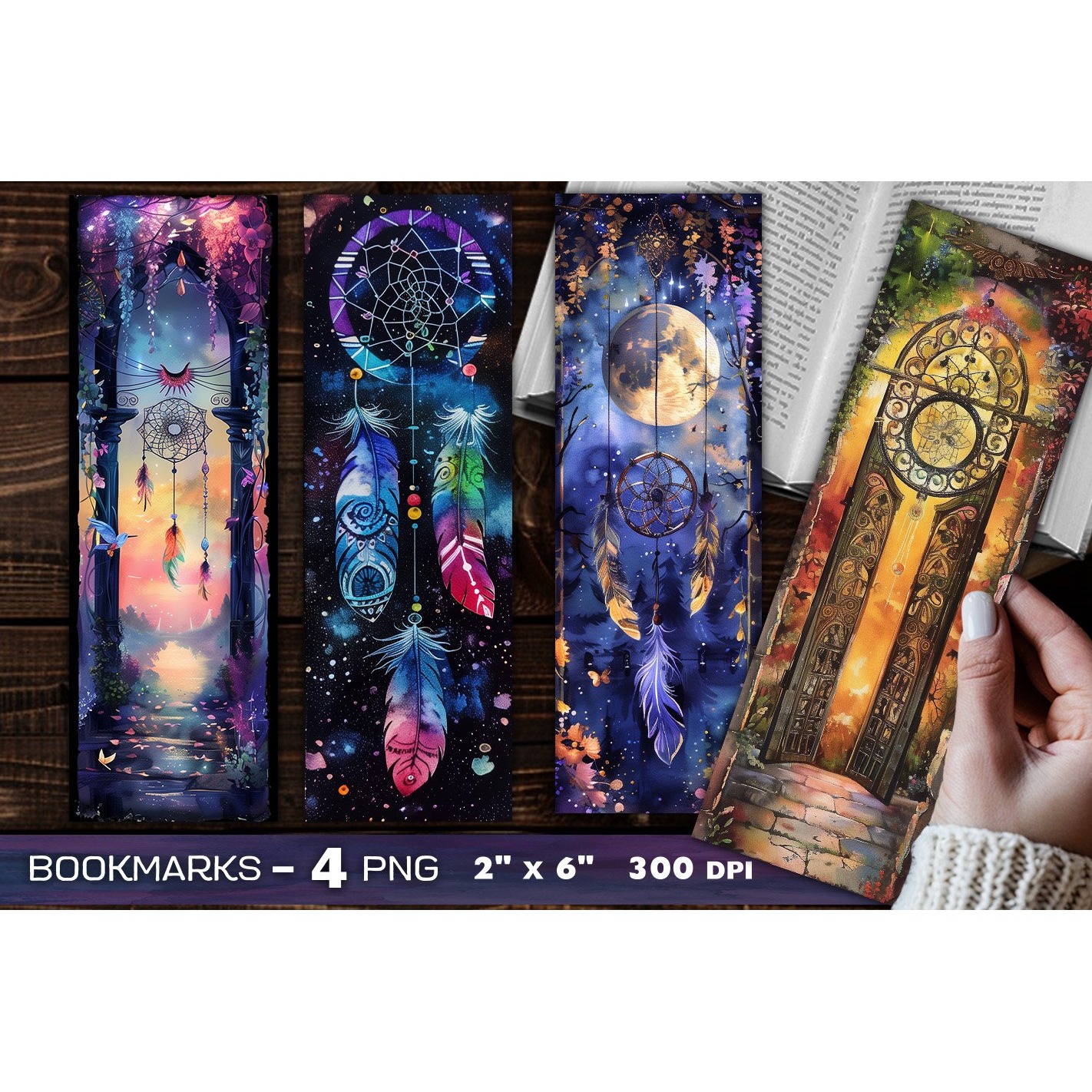 Dreamcatcher bookmark, Mystic fantasy bookmark (32)