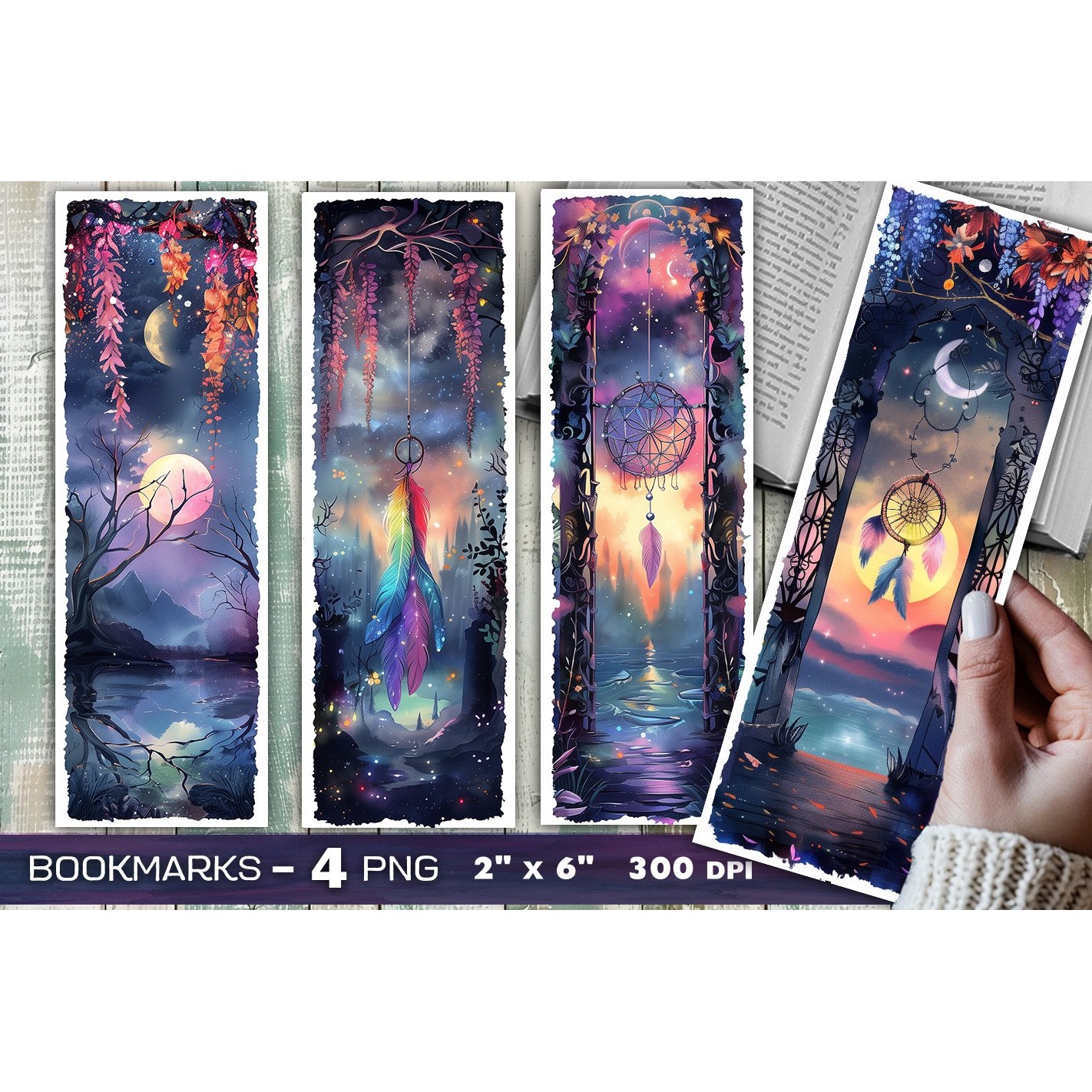 Dreamcatcher bookmark, Mystic fantasy bookmark (6)