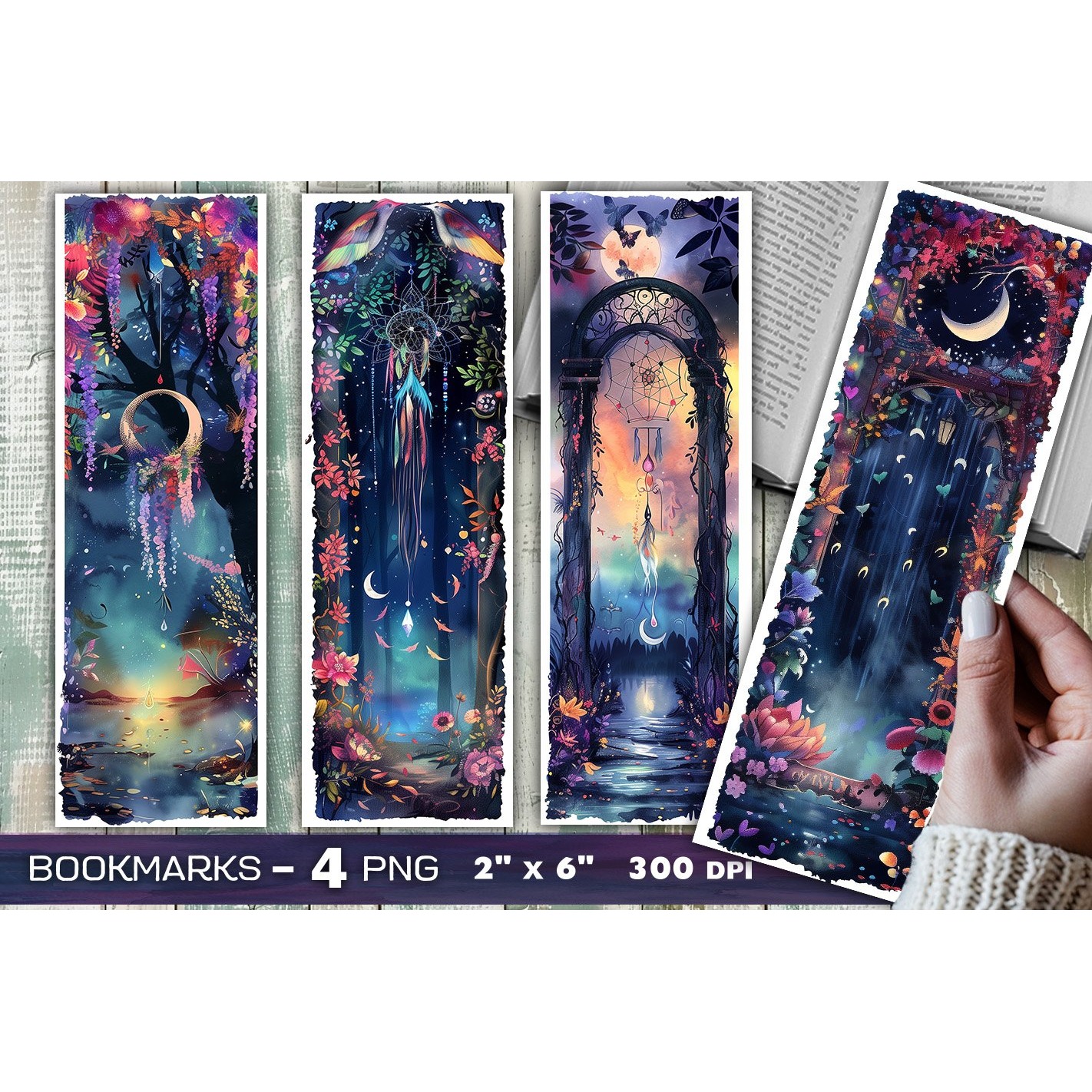 Dreamcatcher bookmark, Mystic fantasy bookmark (7)
