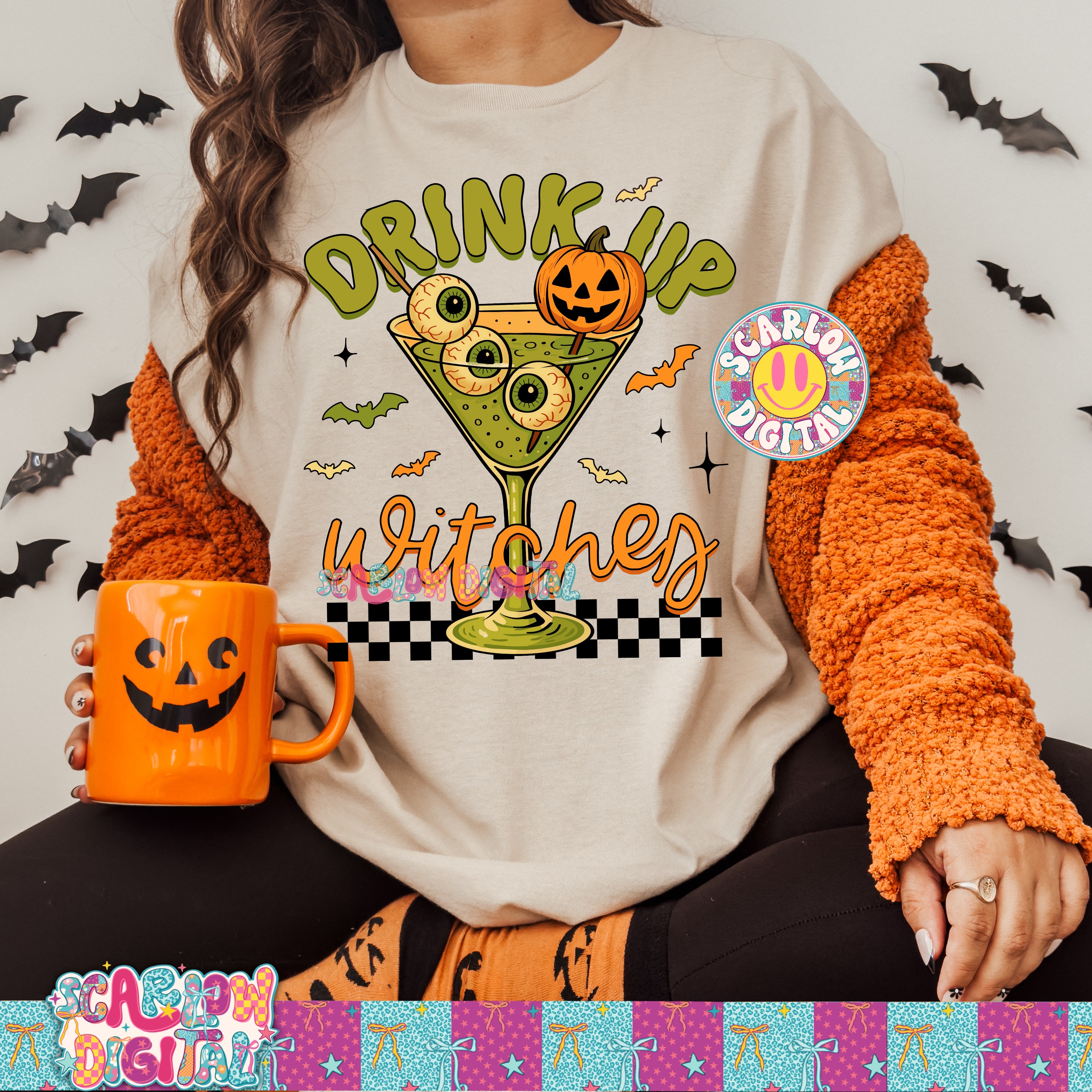 Drink Up Witches Ride PNG Digital Design 2