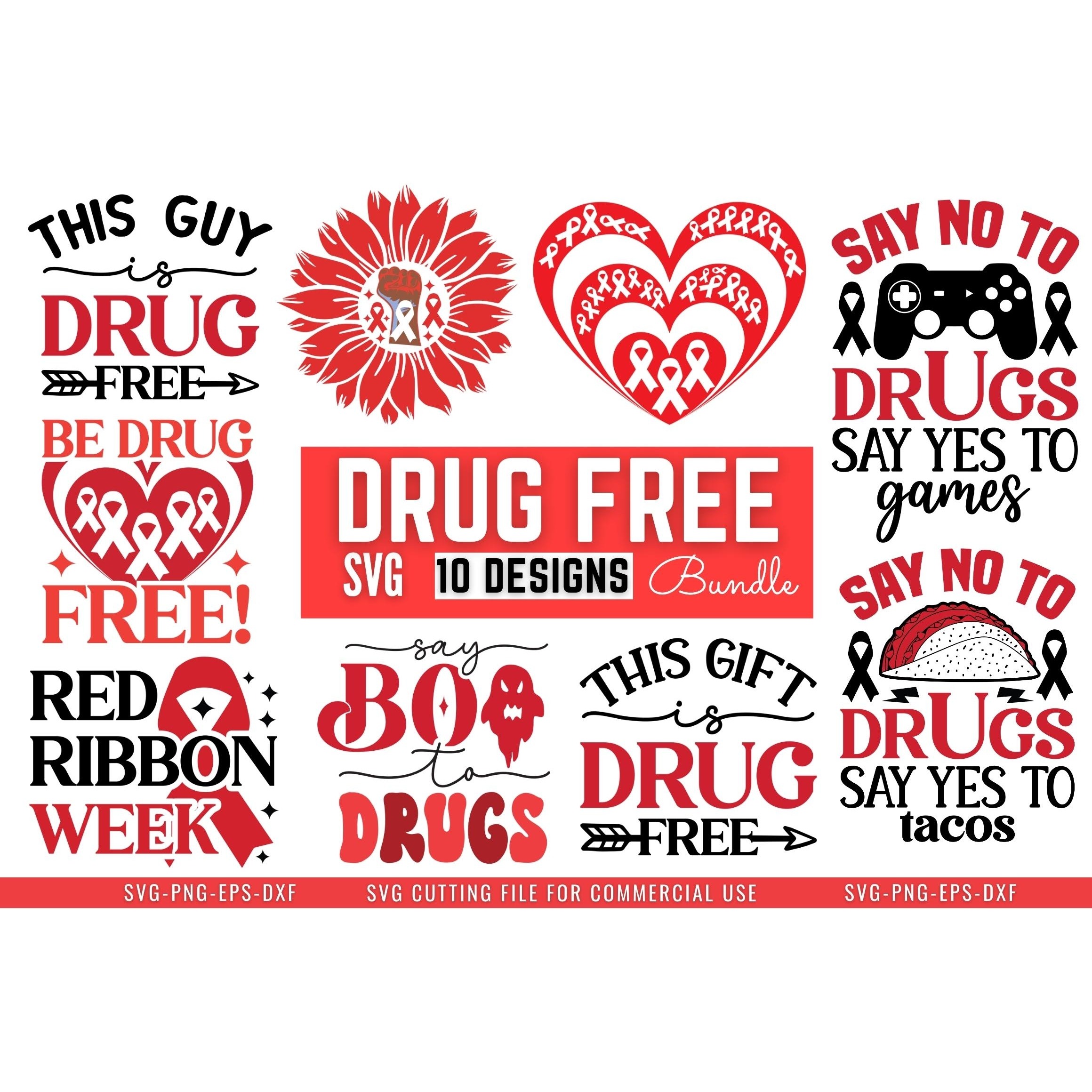 Drug Free SVG Bundle