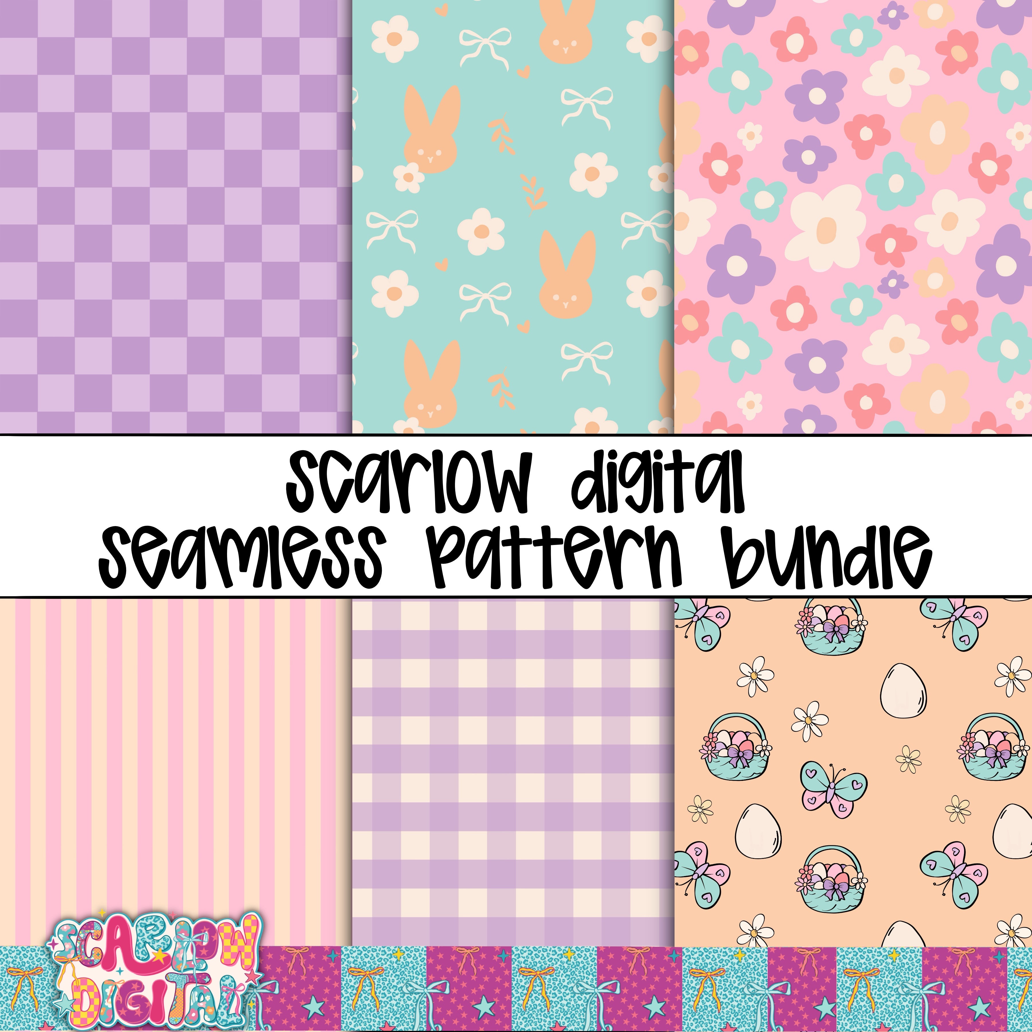 Easter Seamless Bundle Digital Design