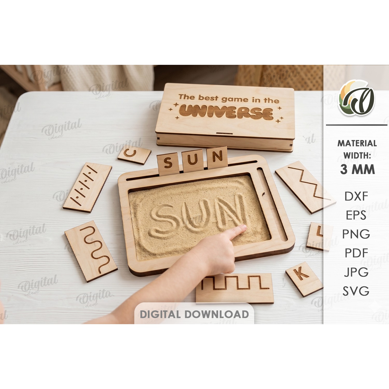 Educational Kids Game Laser Cut. Montessori Game SVG (10)