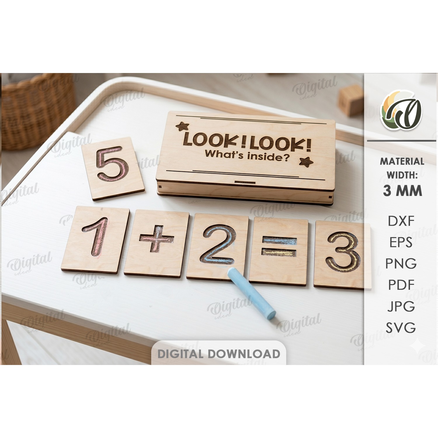 Educational Kids Game Laser Cut. Montessori Game SVG (5)