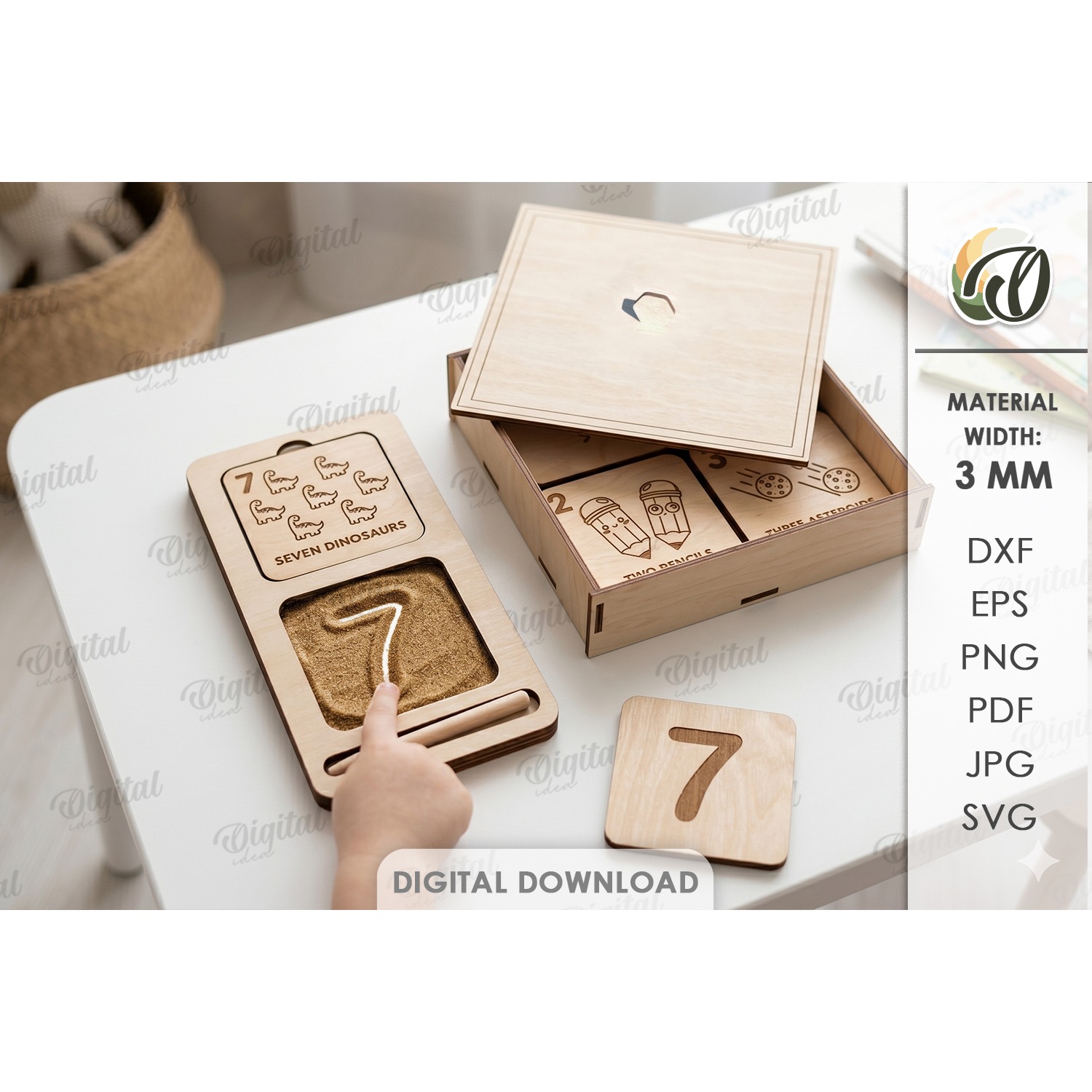 Educational Kids Game Laser Cut. Montessori Game SVG (6)