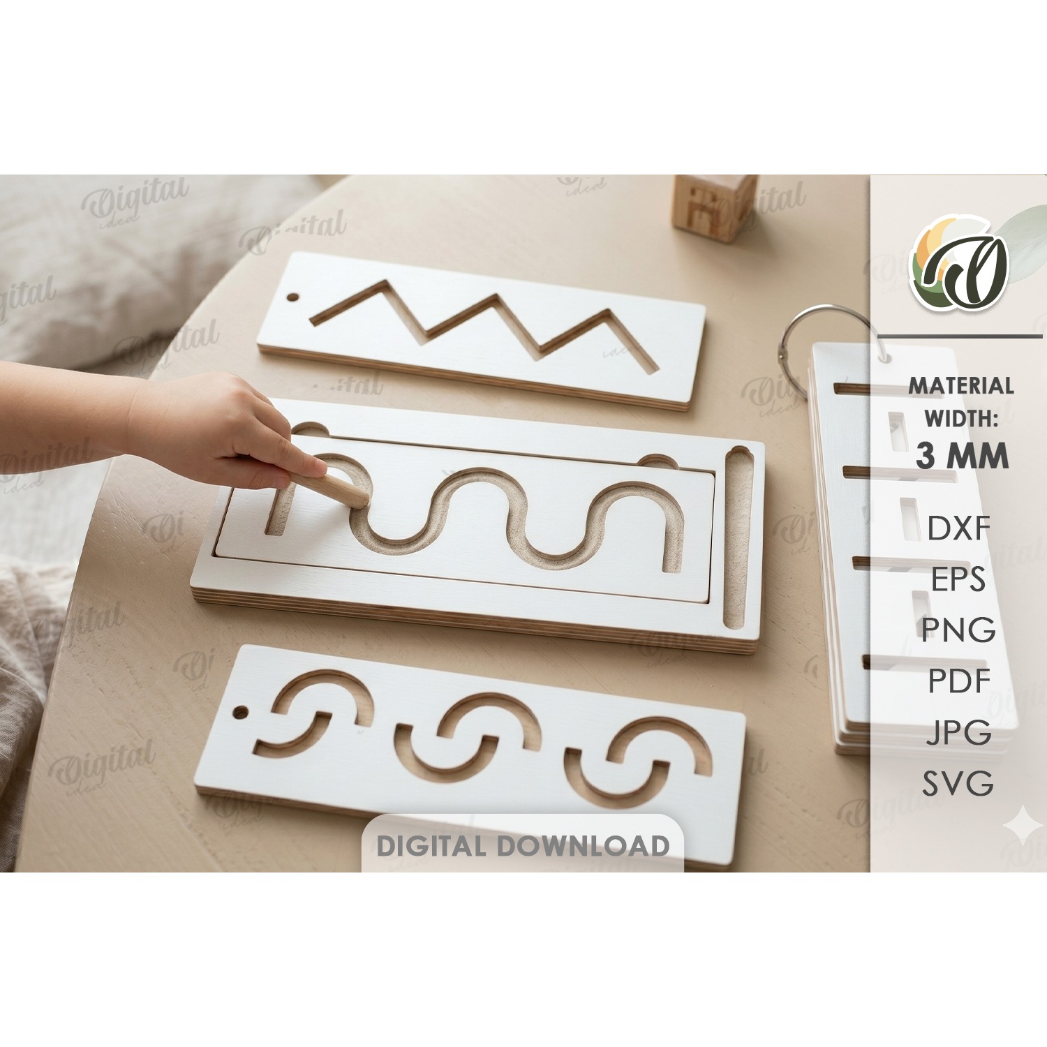 Educational Kids Game Laser Cut. Montessori Game SVG (7)