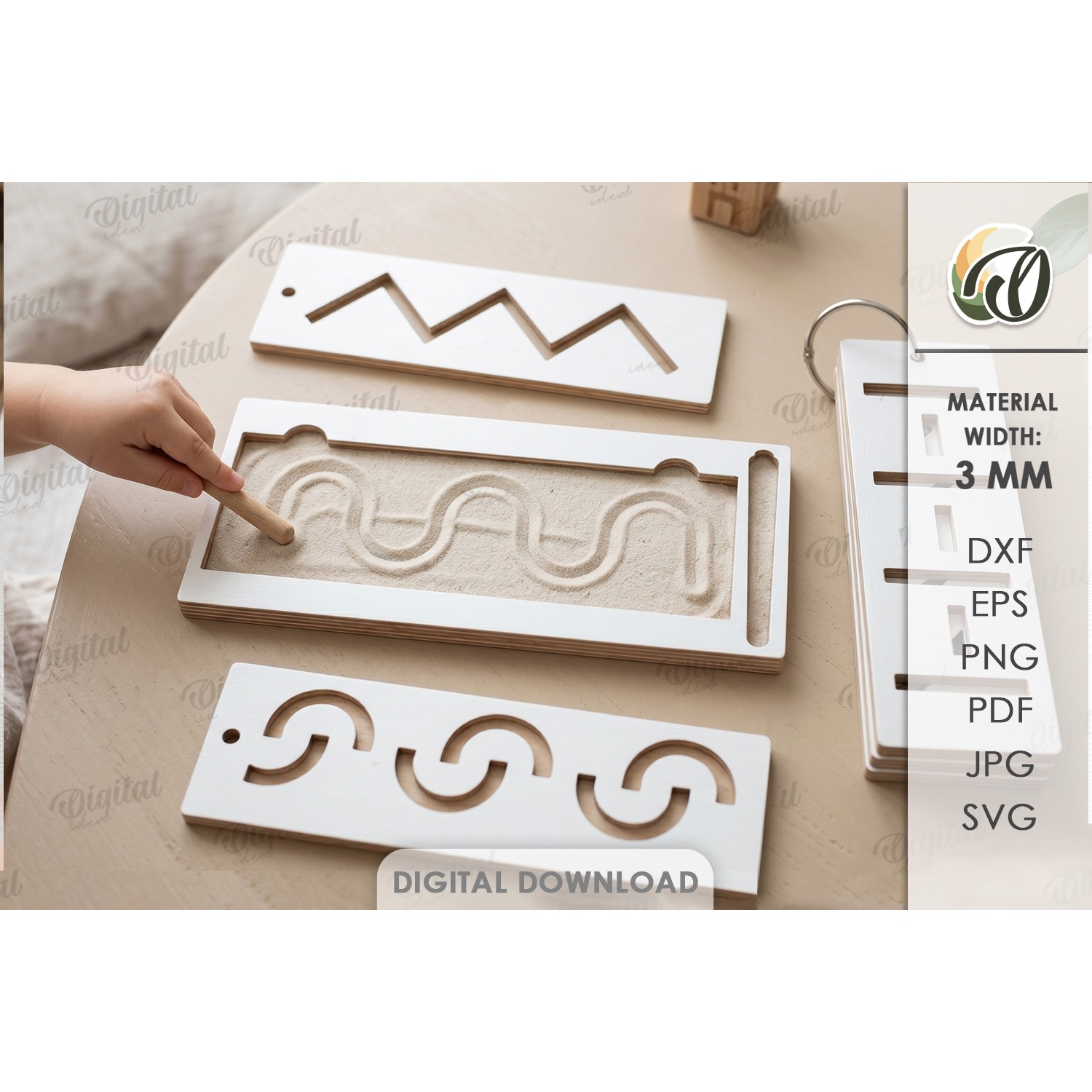Educational Kids Game Laser Cut. Montessori Game SVG (7) 2