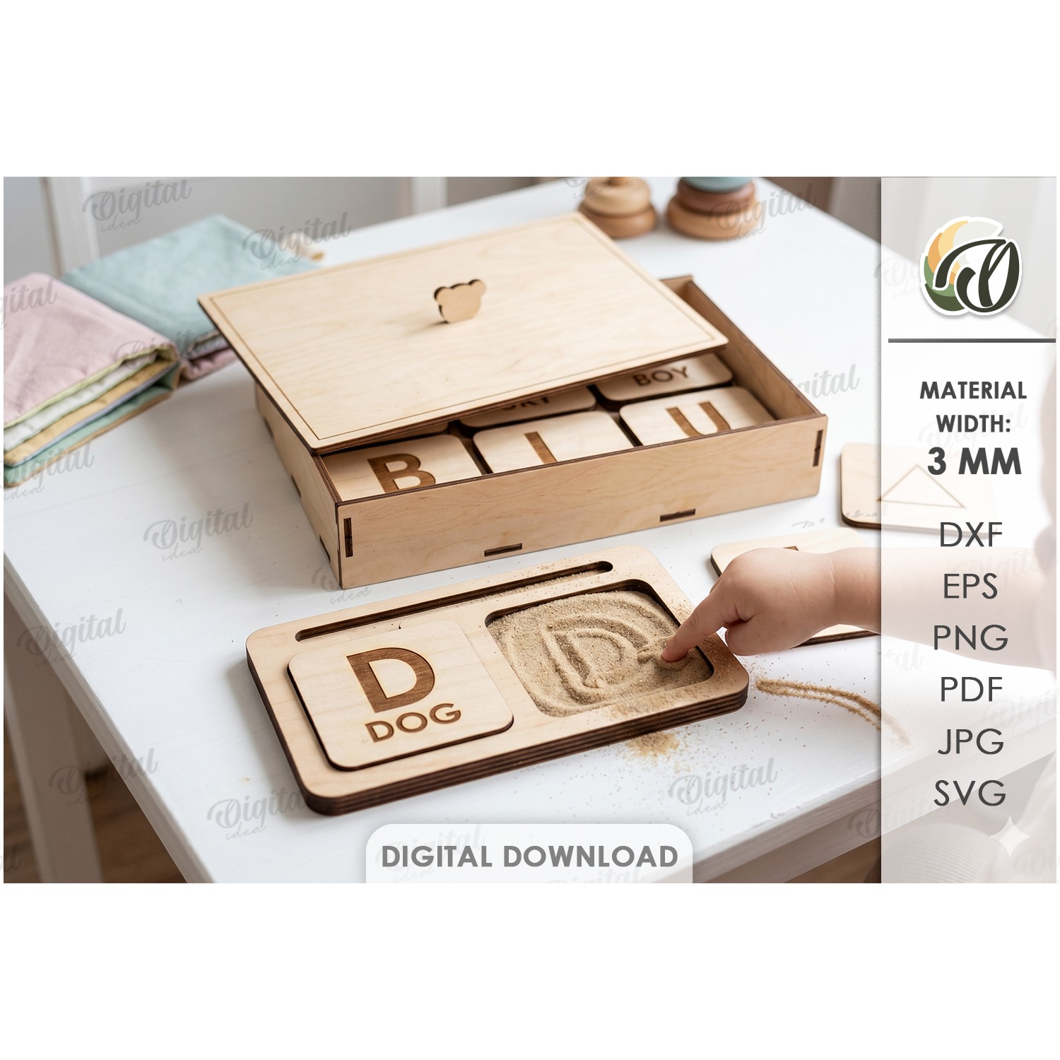 Educational Kids Game Laser Cut. Montessori Game SVG (8)