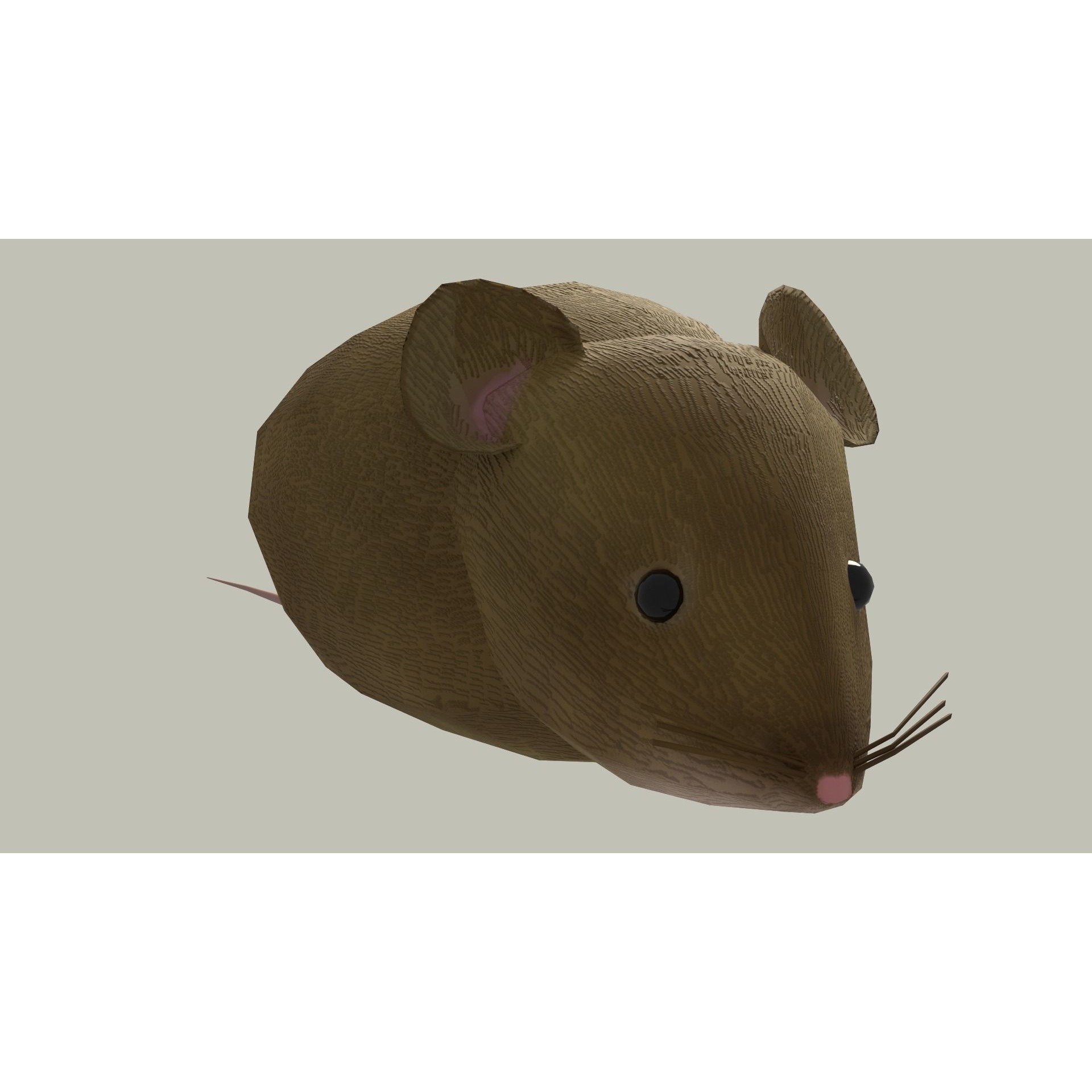 European Field Mouse Free low-poly 3D model 5