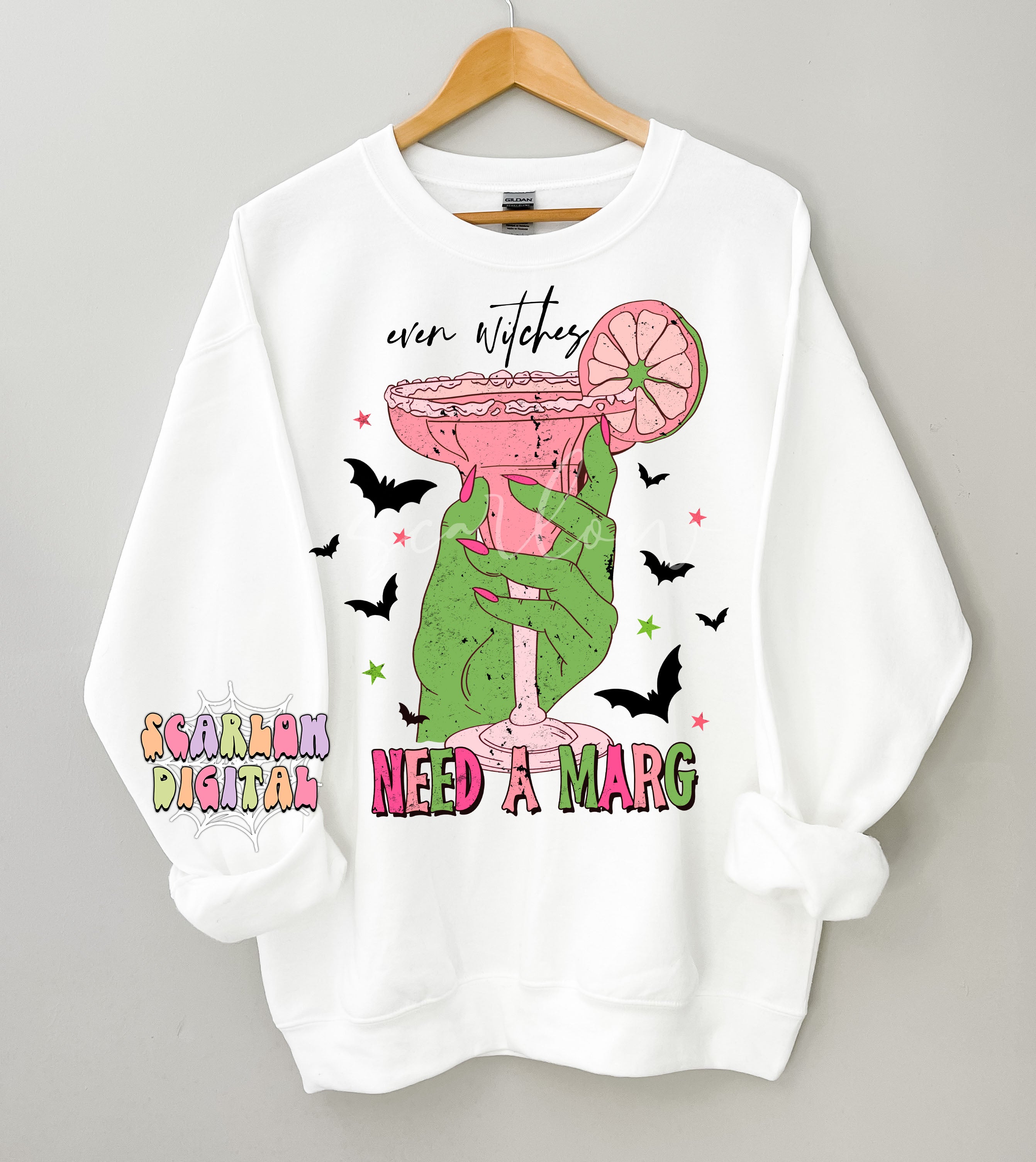 Even Witches Need a Marg PNG-Halloween Sublimation Digital Design Download-margarita png, funny png, adult humor png, witchcraft png, spooky 2