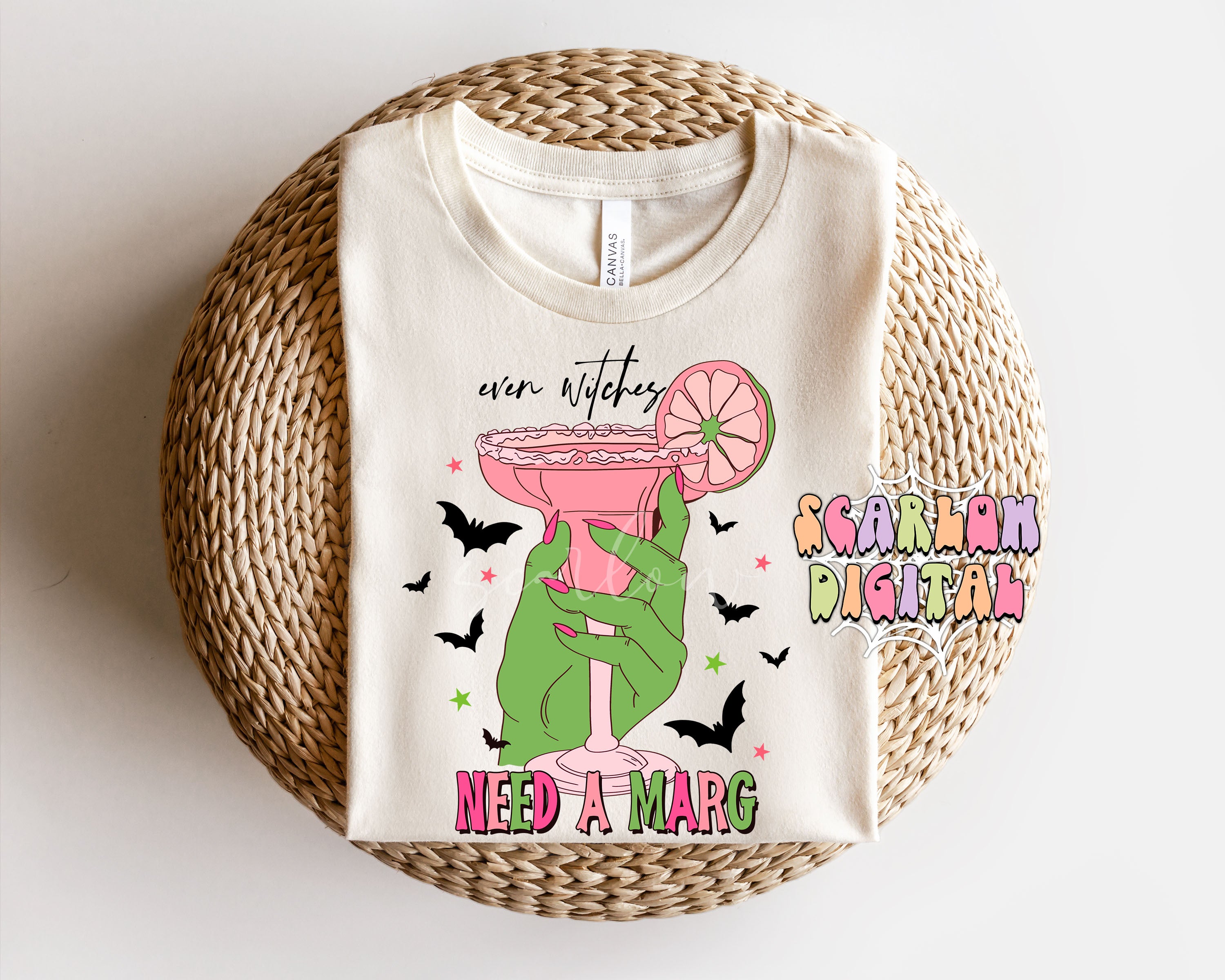 Even Witches Need a Marg PNG-Halloween Sublimation Digital Design Download-margarita png, funny png, adult humor png, witchcraft png, spooky 3