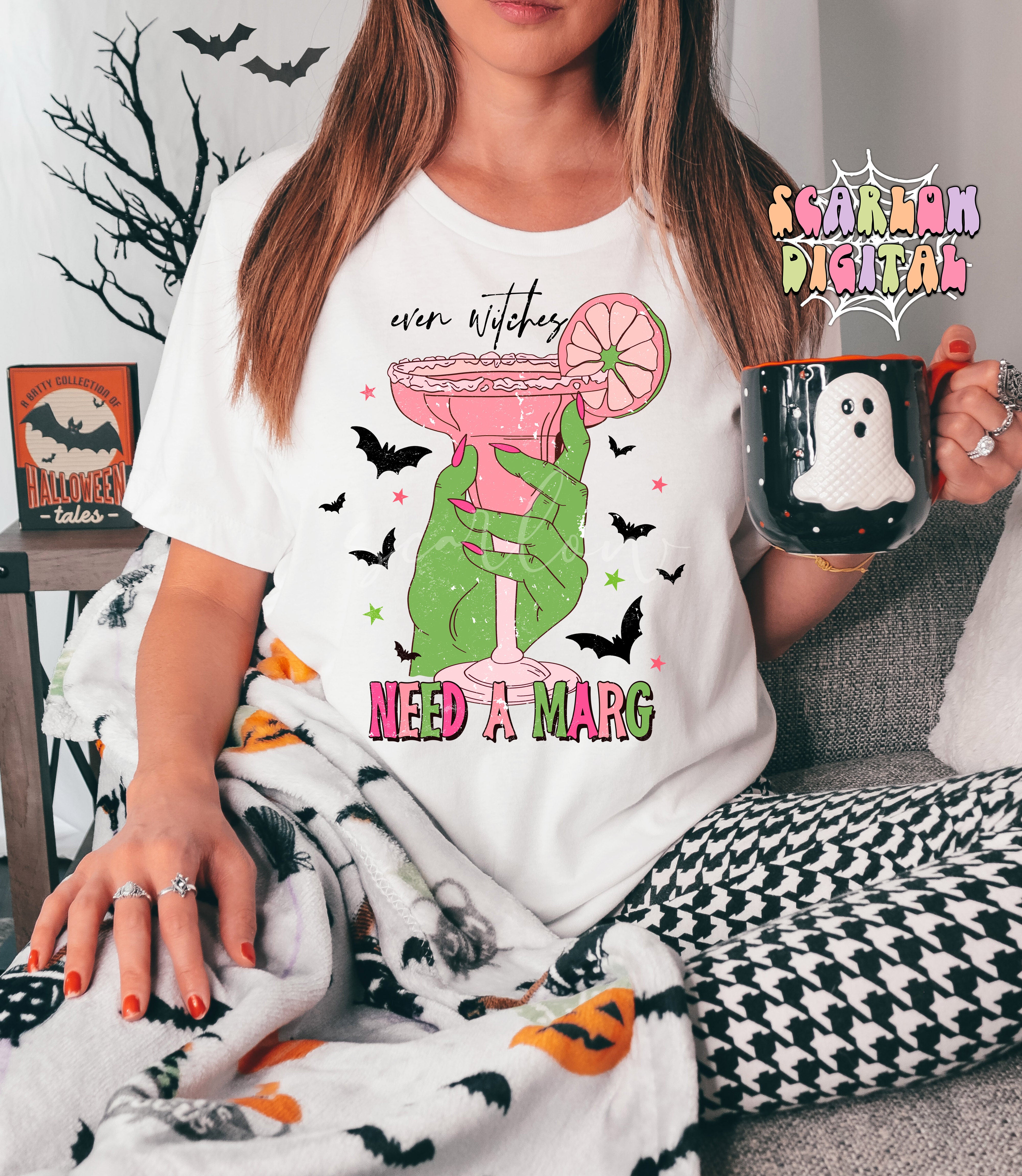 Even Witches Need a Marg PNG-Halloween Sublimation Digital Design Download-margarita png, funny png, adult humor png, witchcraft png, spooky 4