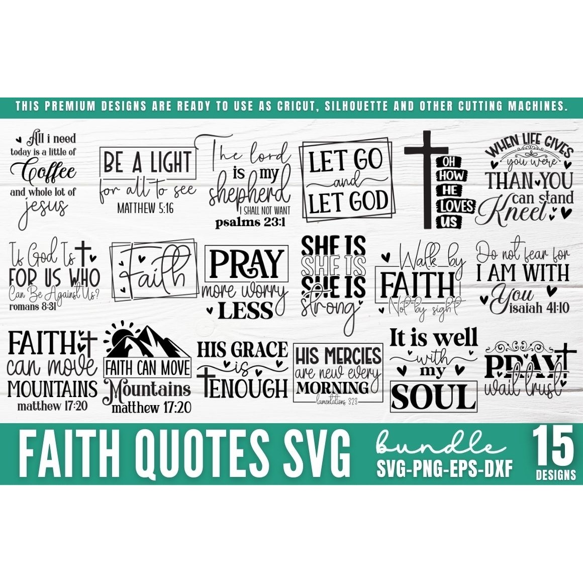 Faith Quotes SVG Bundle