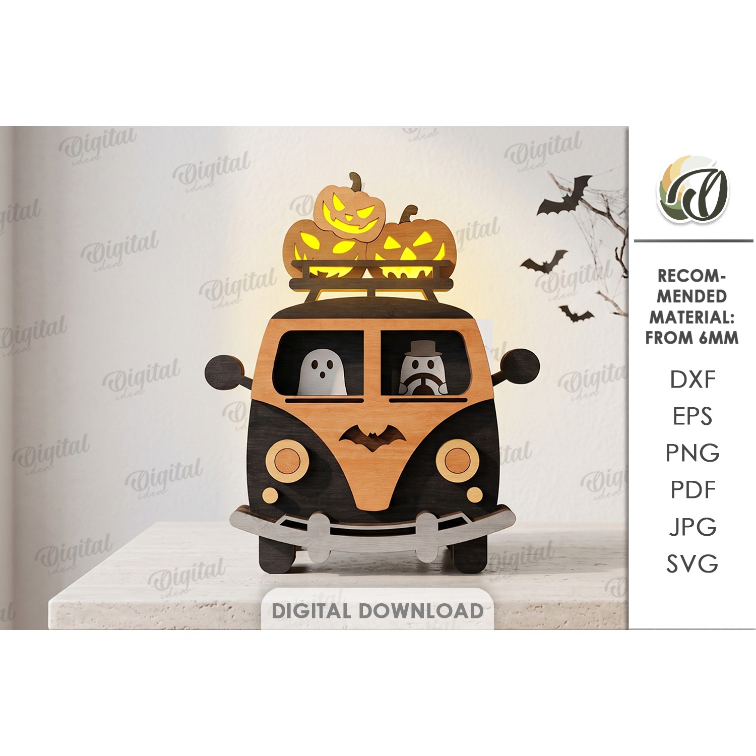 Fall Layered Cars Bundle Laser Cut. Standing Decor SVG 2