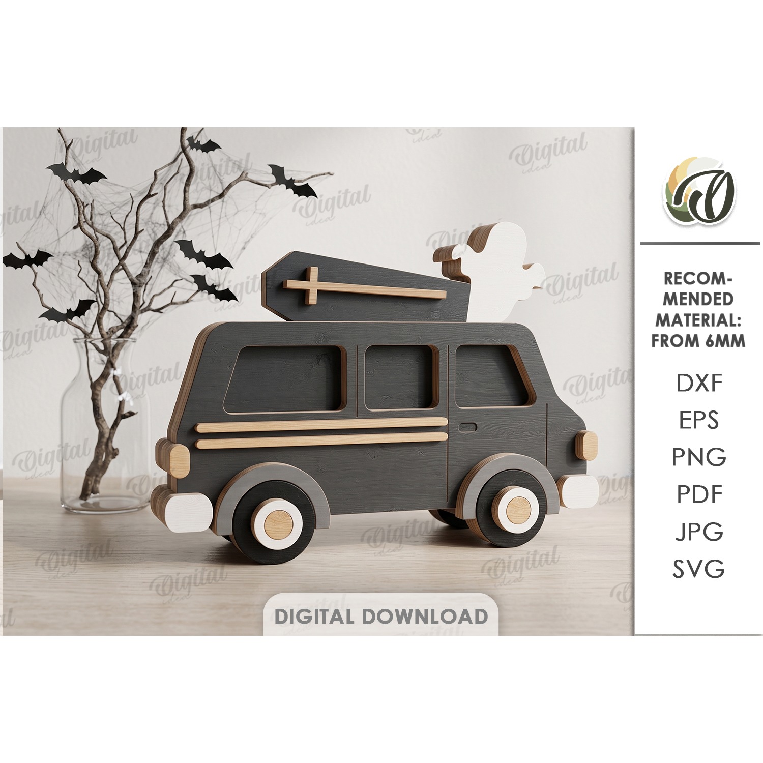 Fall Layered Cars Bundle Laser Cut. Standing Decor SVG 9