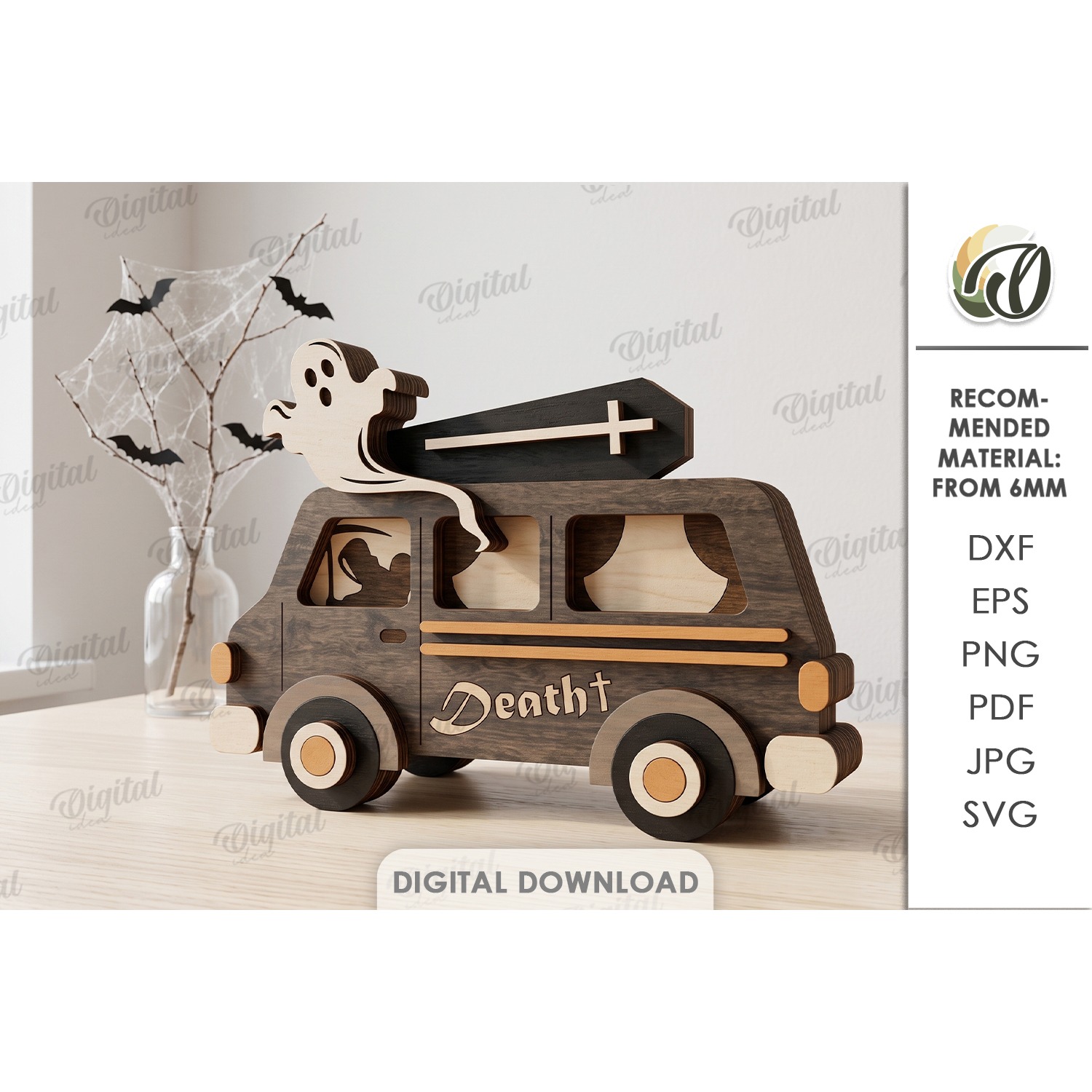 Fall Layered Cars Bundle Laser Cut. Standing Decor SVG 10