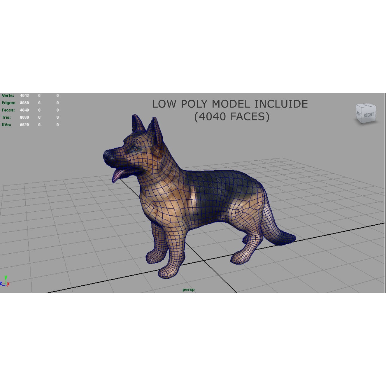 Farm Animals Collection Pack Low-poly 3D model 4