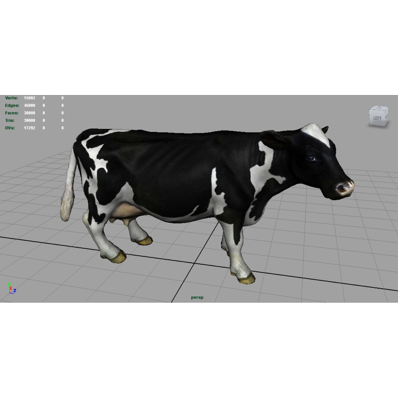 Farm Animals Collection Pack Low-poly 3D model 6