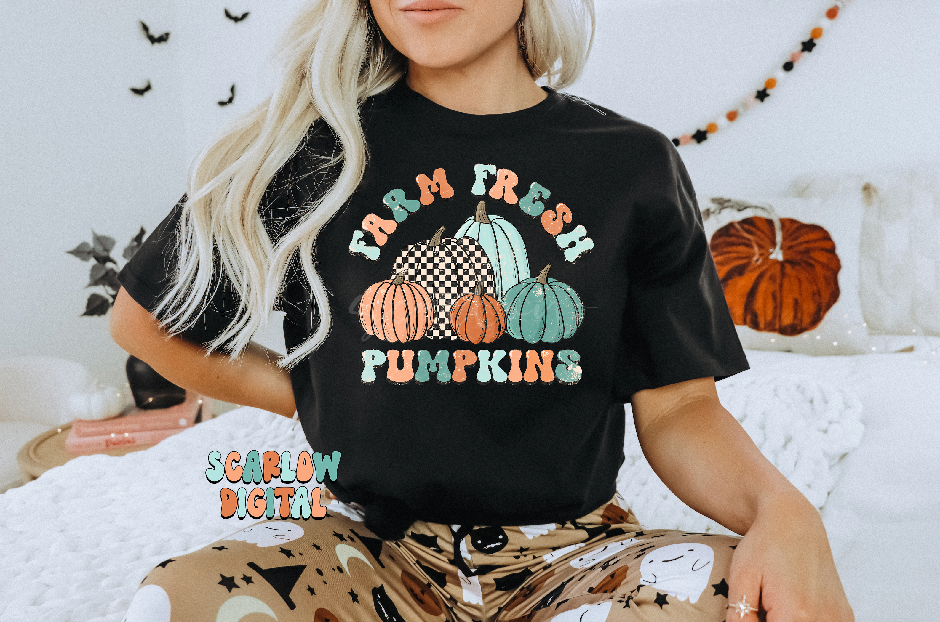 Farm Fresh Pumpkins PNG-Fall Sublimation Digital Design Download-pumpkin patch png, boy fall png file, autumn vibes png, halloween png files 2
