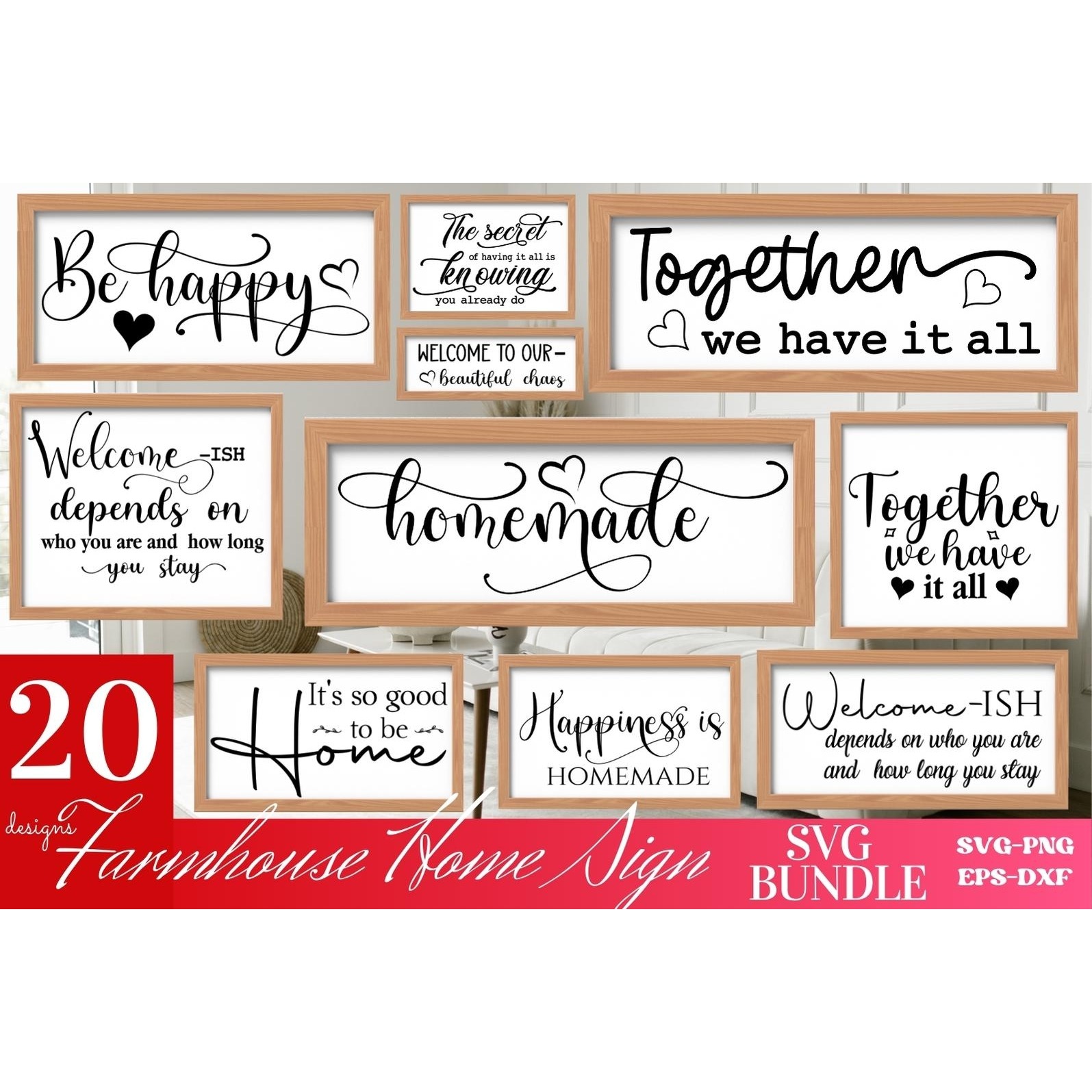 Farm House Sign SVG Design Bundle