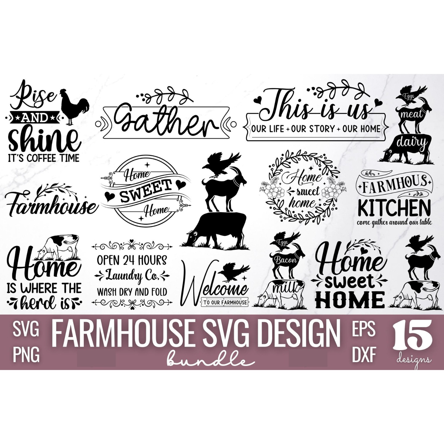 Farmhouse SVG Design Bundle