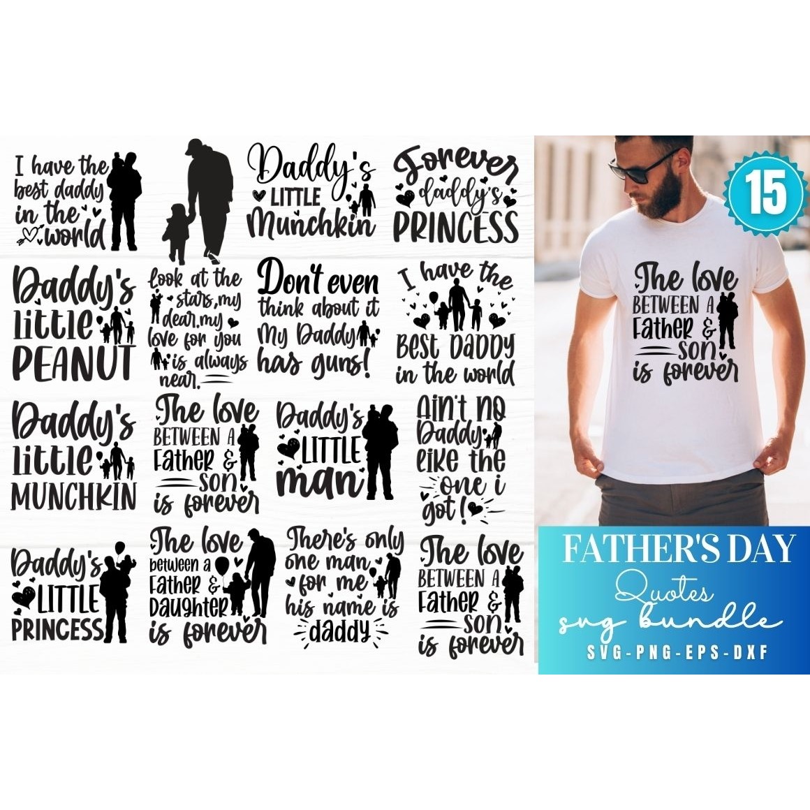 Father's Day Quotes SVG Bundle