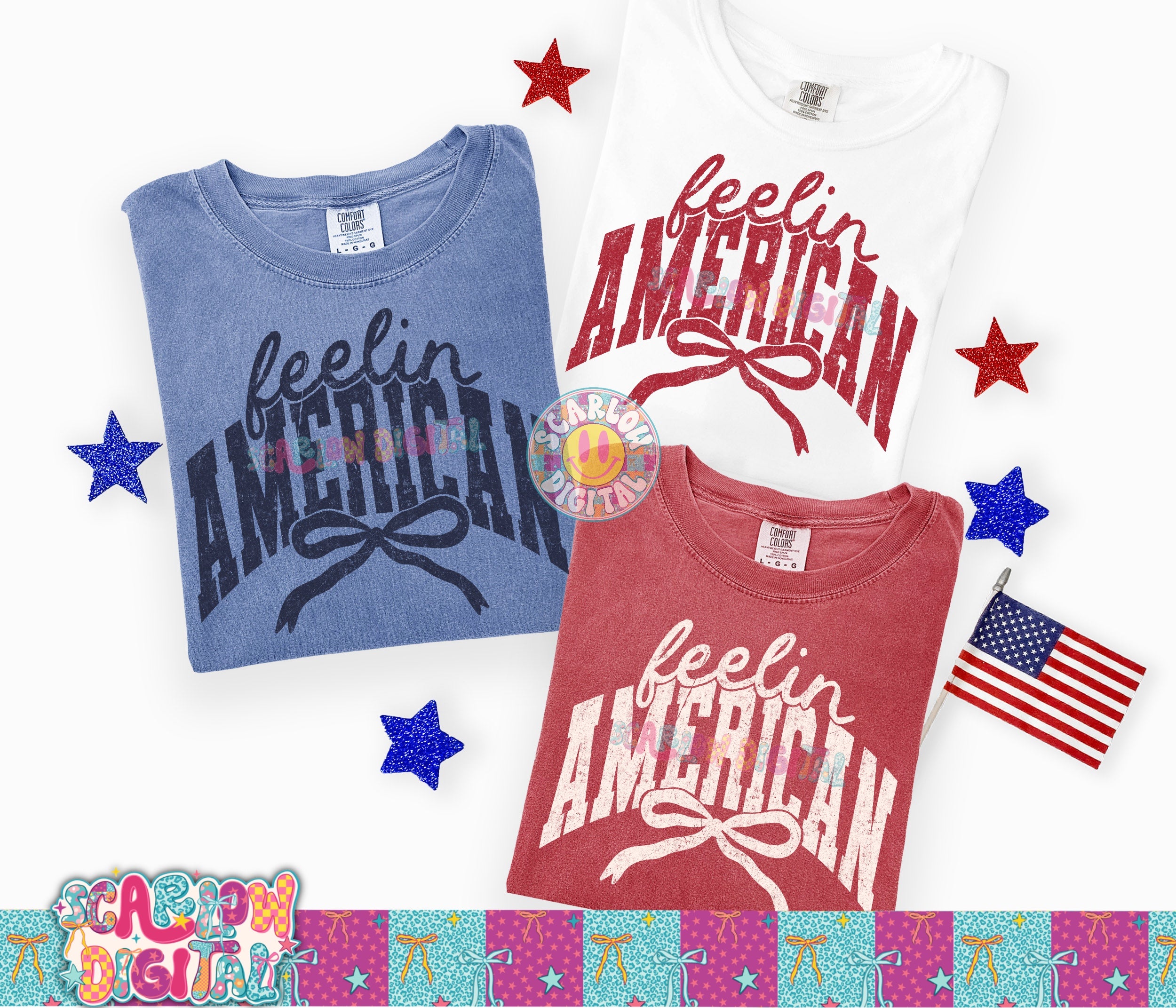 Feelin American PNG Digital Design 3