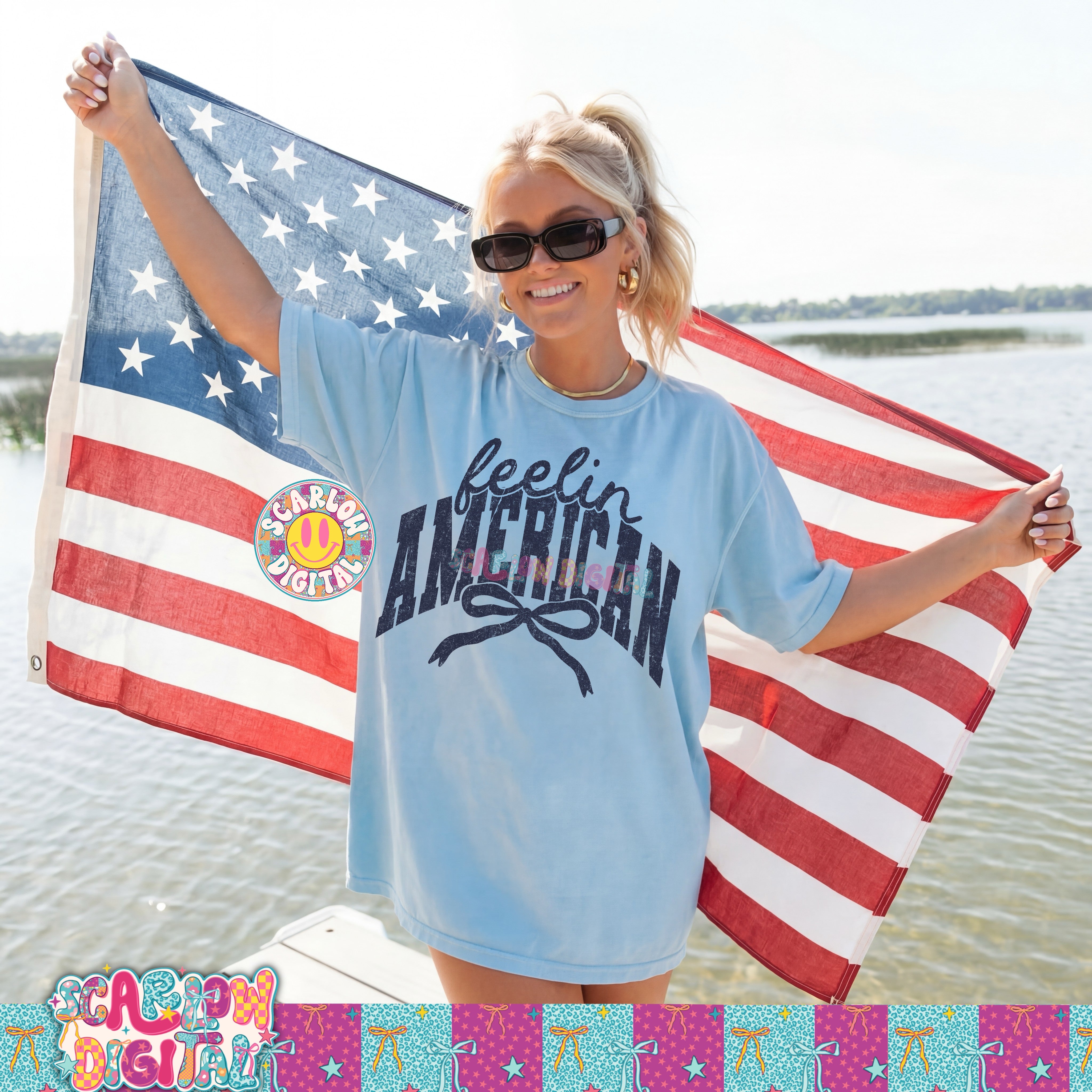 Feelin American PNG Digital Design 5