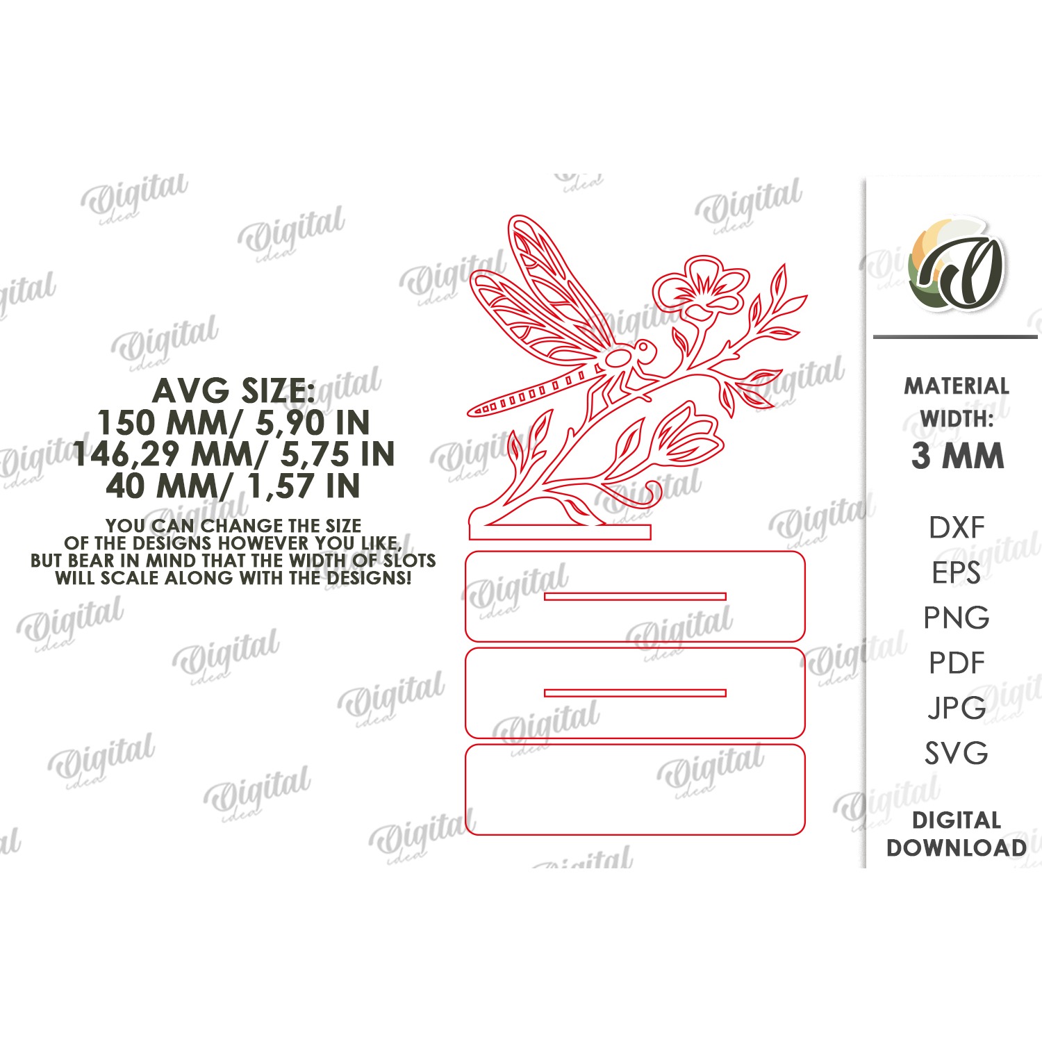 Floral Stand Decor Laser Cut. Standing Home Decor SVG (5) 2