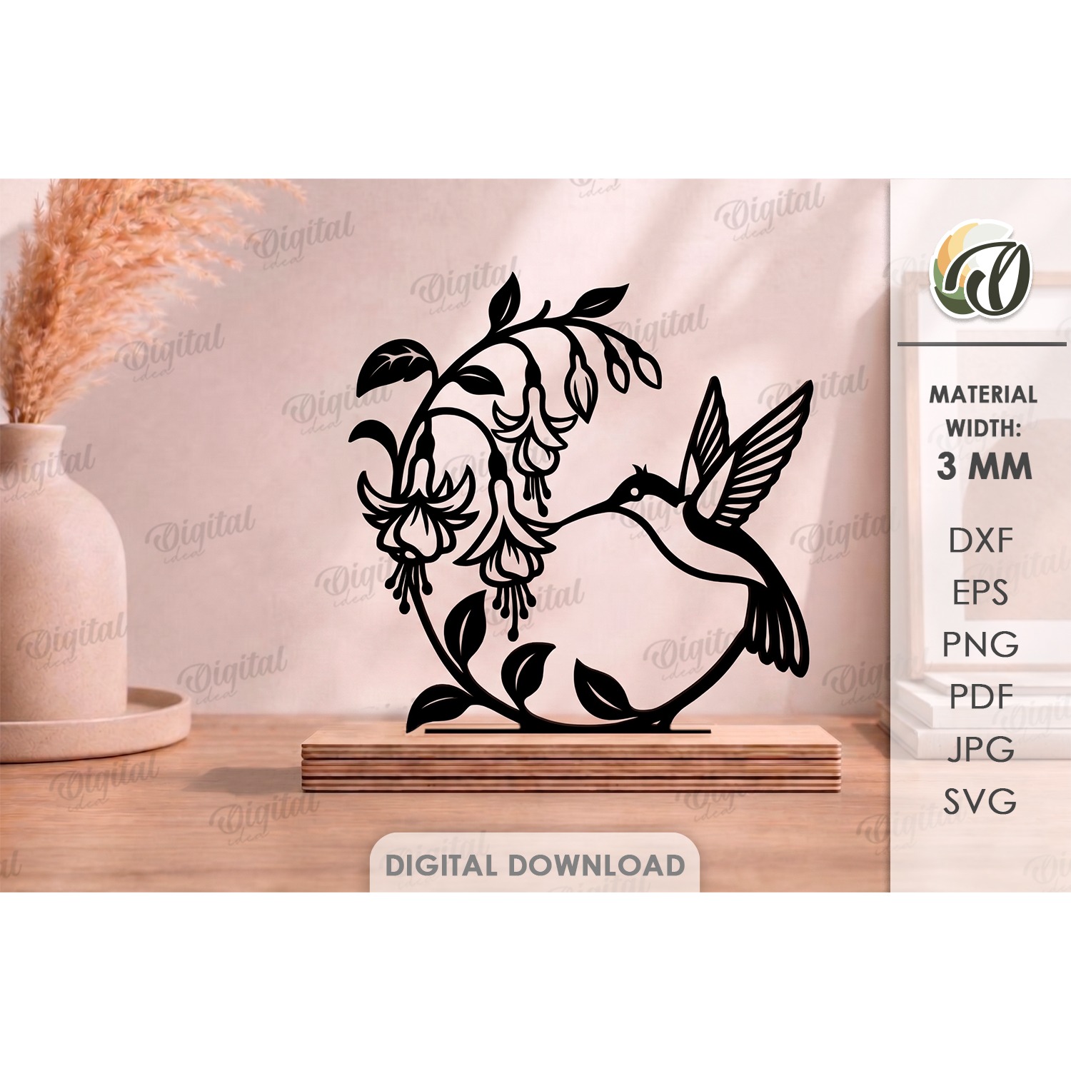 Floral Stand Decors Budle Laser Cut. Standing Home Decor SVG 12