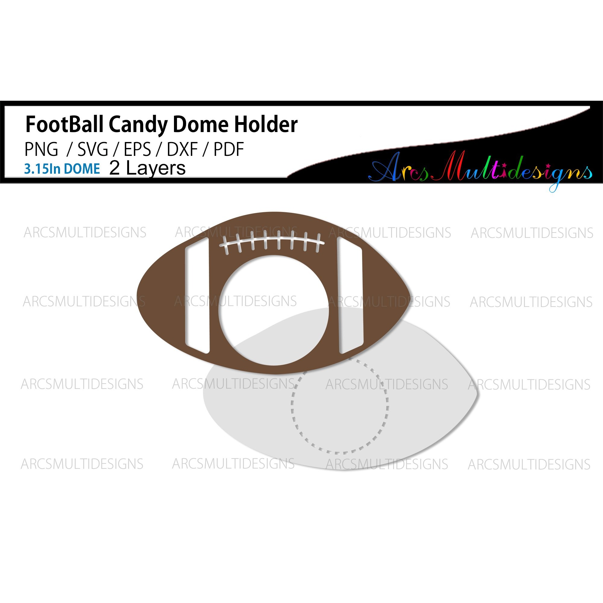 Football Candy Dome holder 2