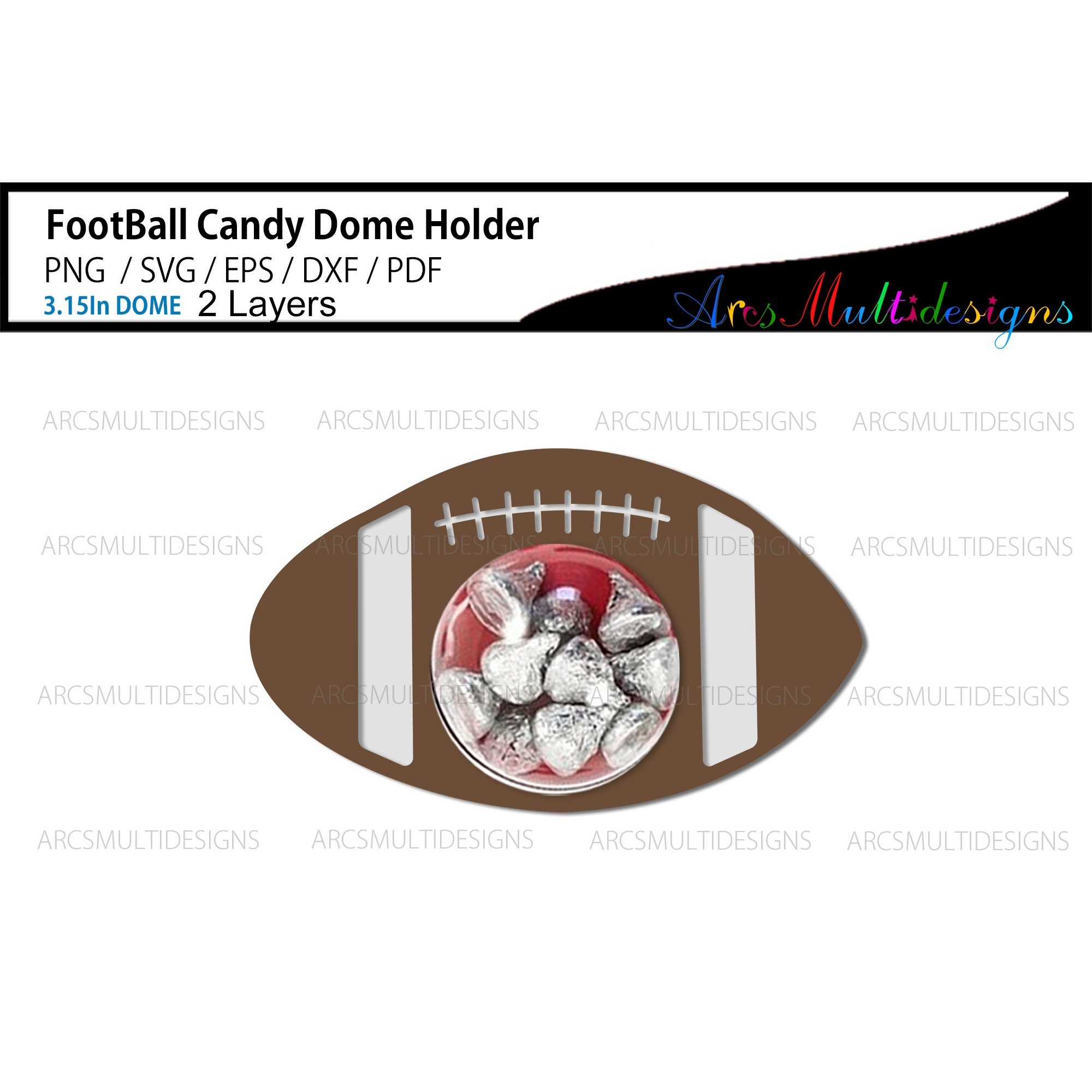Football Candy Dome holder 3