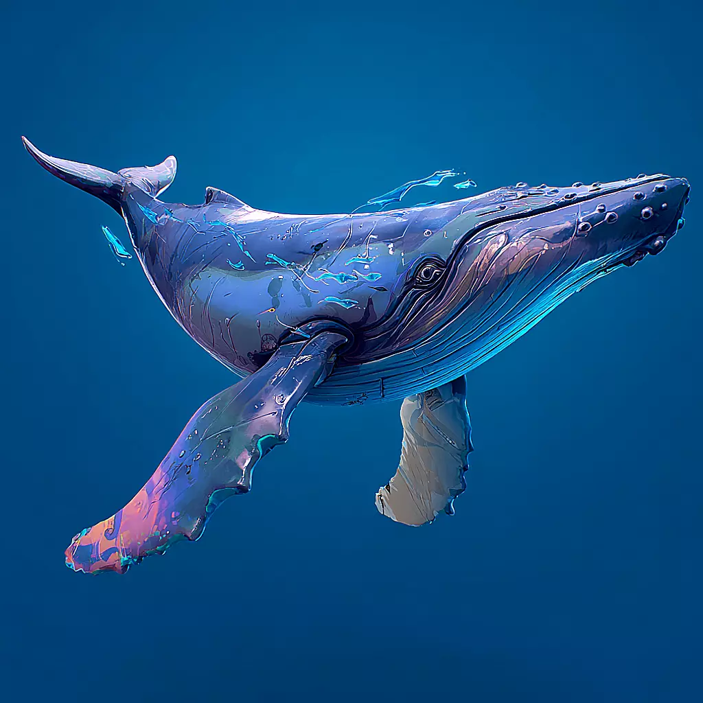 Free Stylized Lowpoly Whales Free low-poly 3D model 3