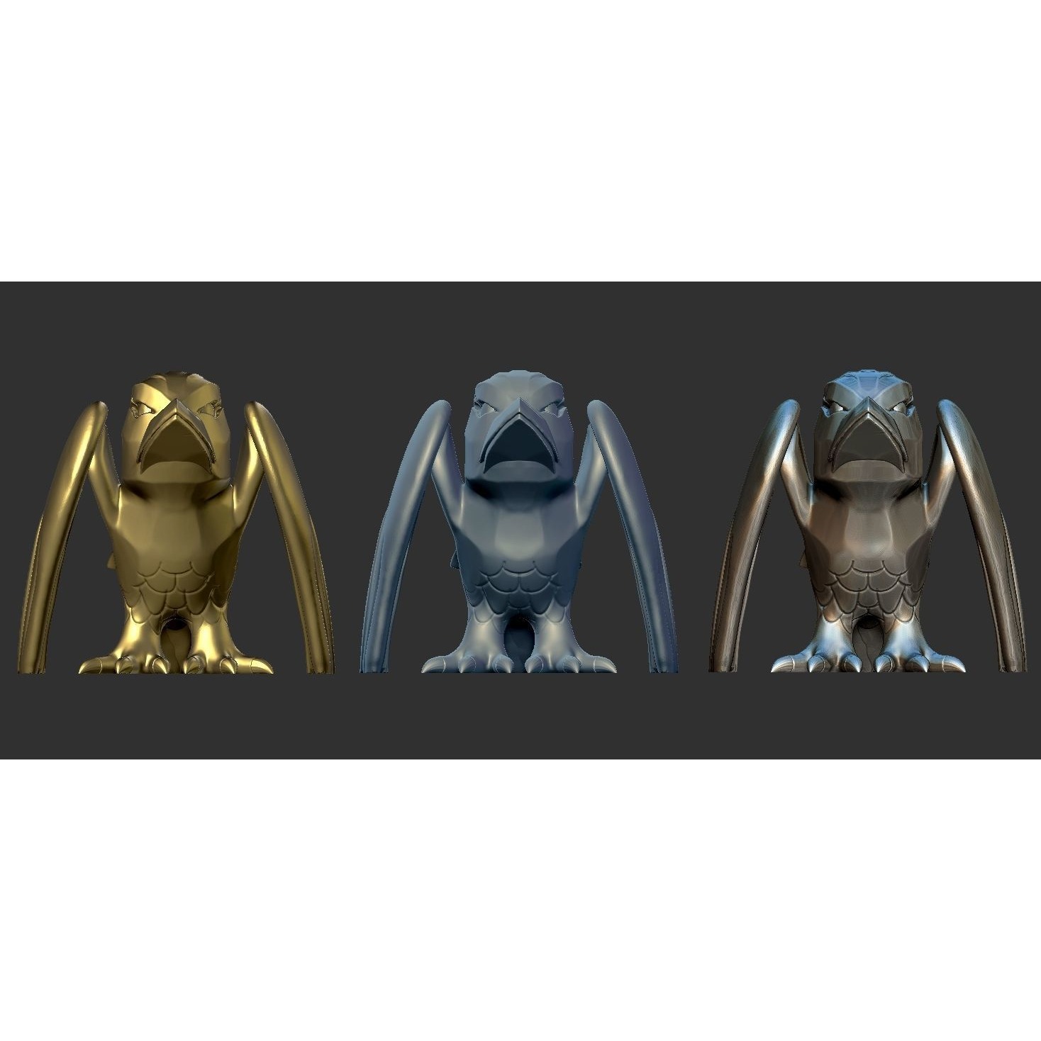 Free Stylized Raven 3D print ready Free 3D print model 9