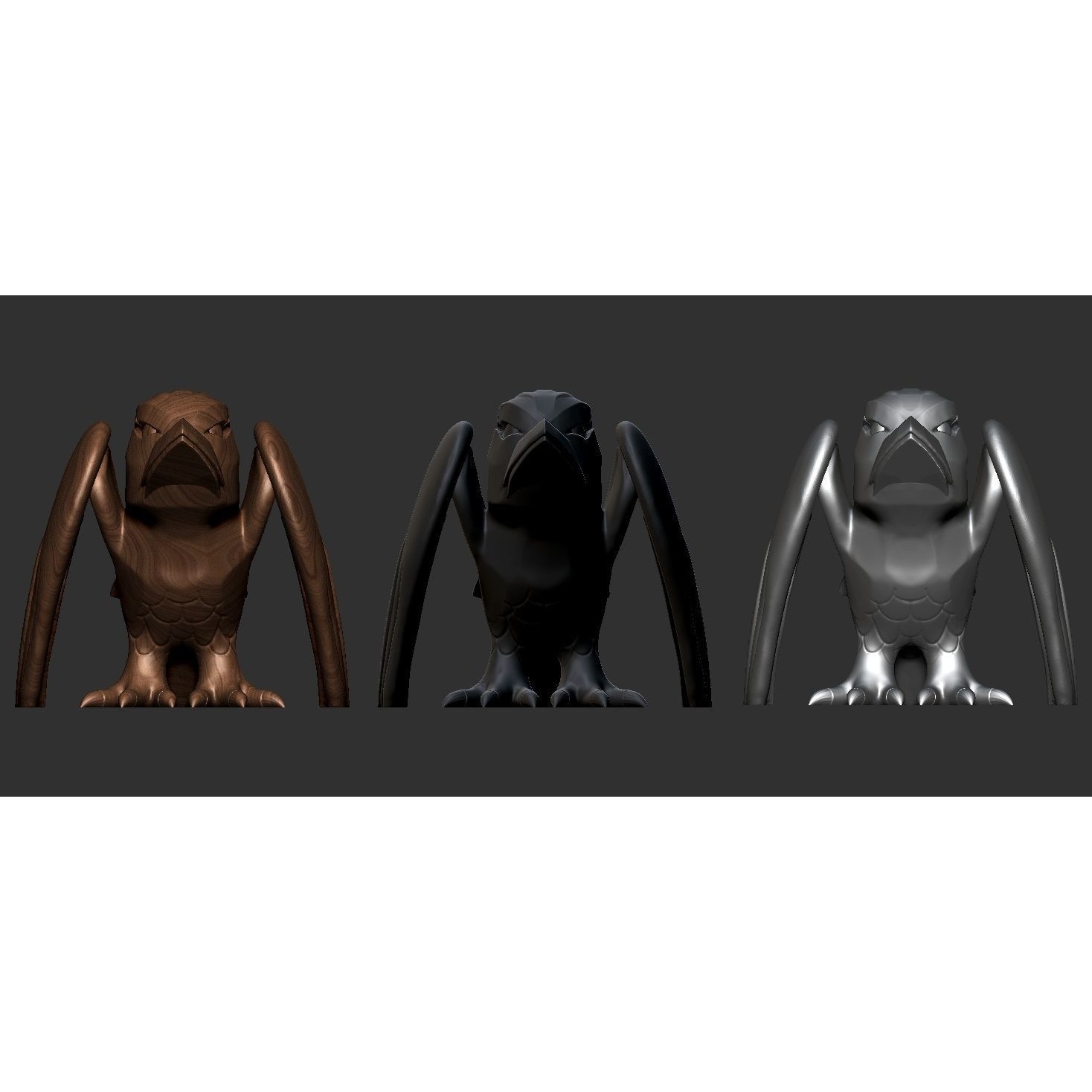 Free Stylized Raven 3D print ready Free 3D print model 10