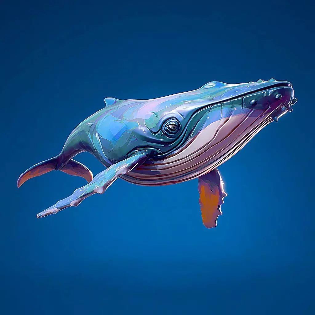 Free Stylized Whales Free 3D model