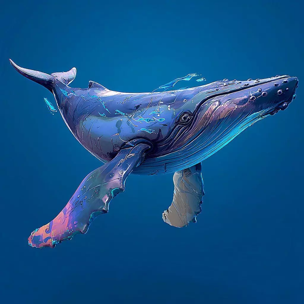 Free Stylized Whales Free 3D model 2