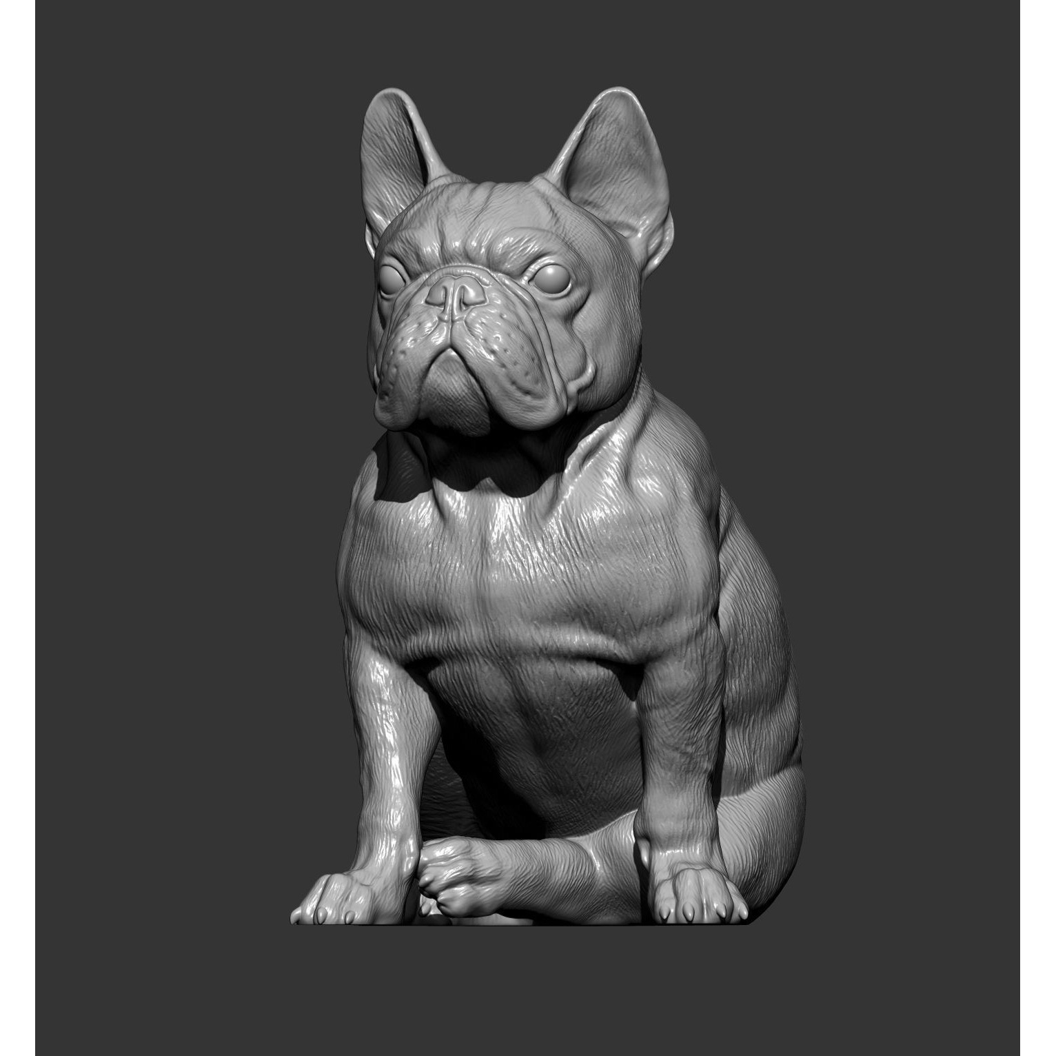 French Bulldog 3D print model 10