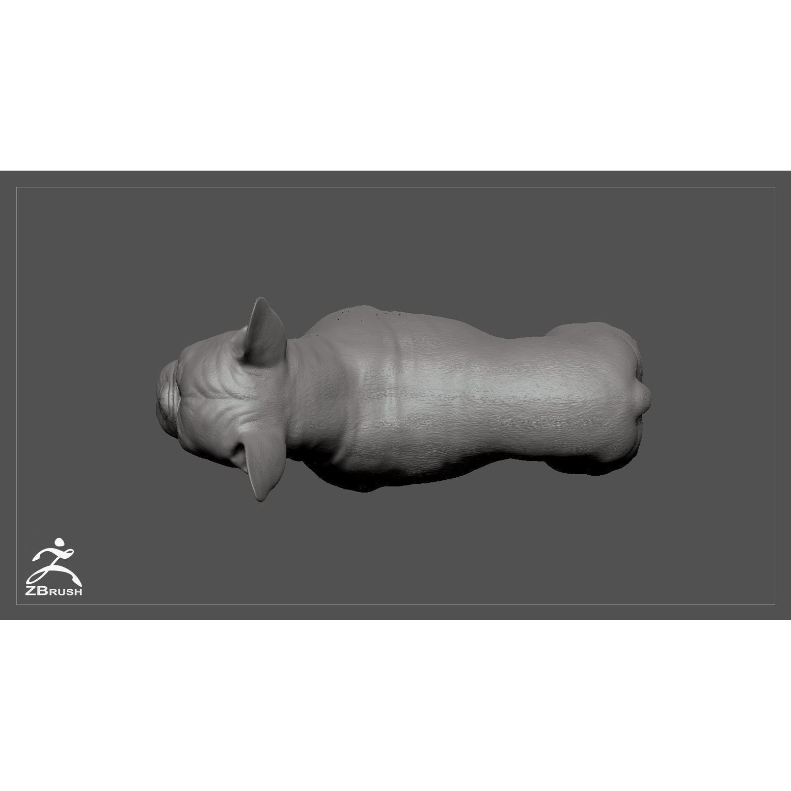French Bulldog High-Poly 3D print model 5