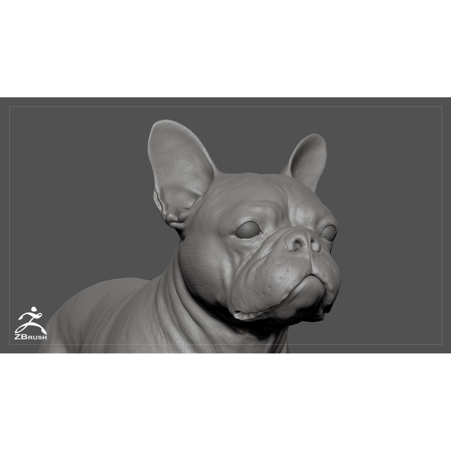 French Bulldog High-Poly 3D print model 6