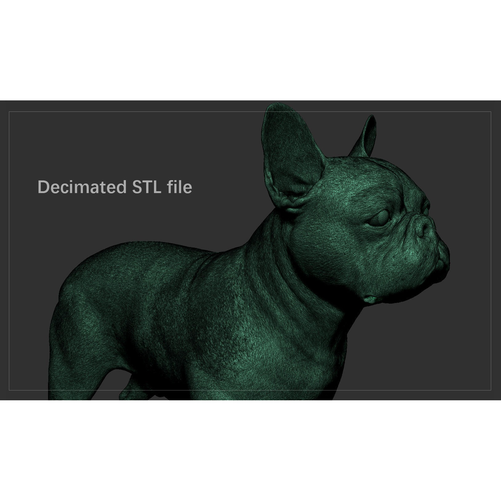 French Bulldog High-Poly 3D print model 8