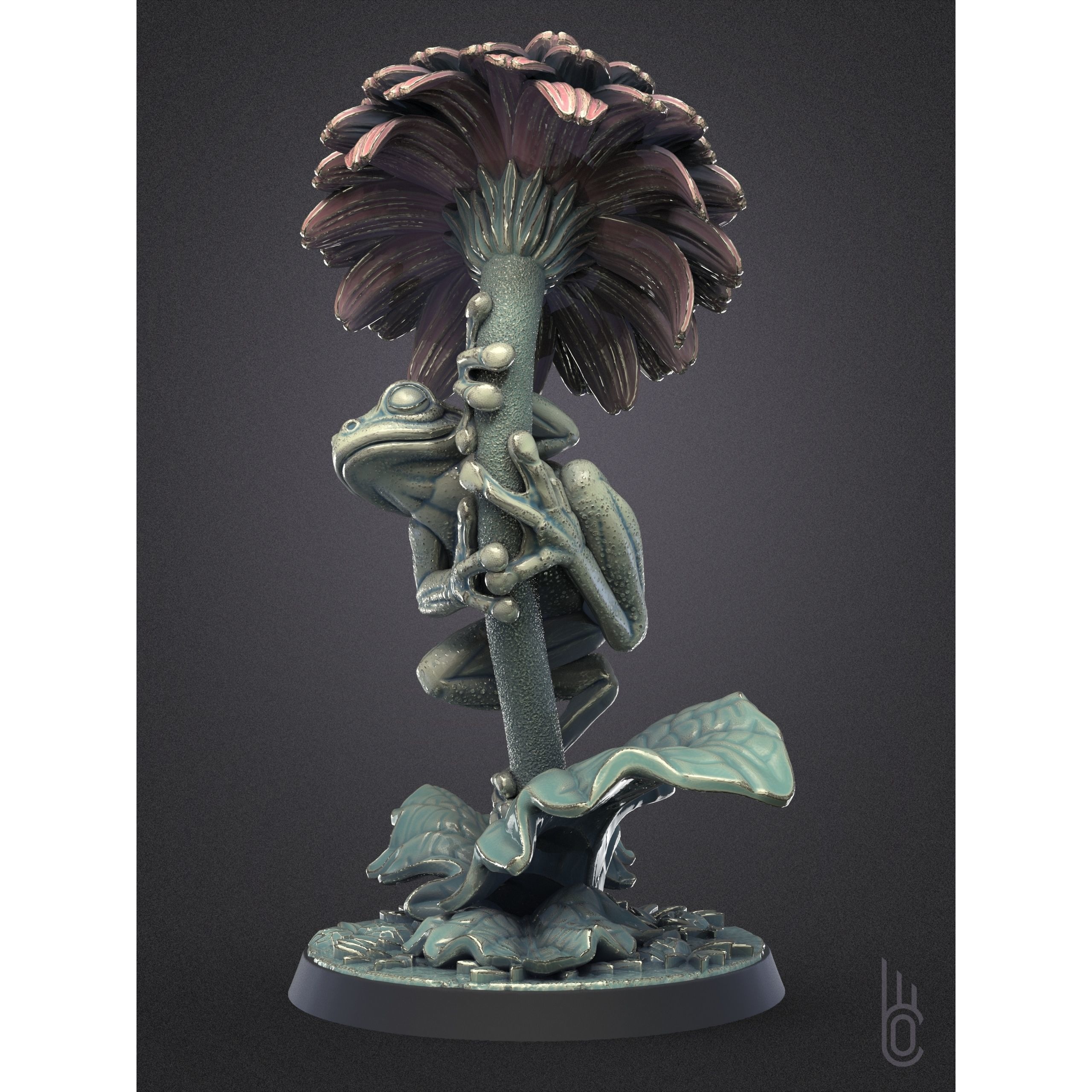 Frog Romantic 3D print model 3