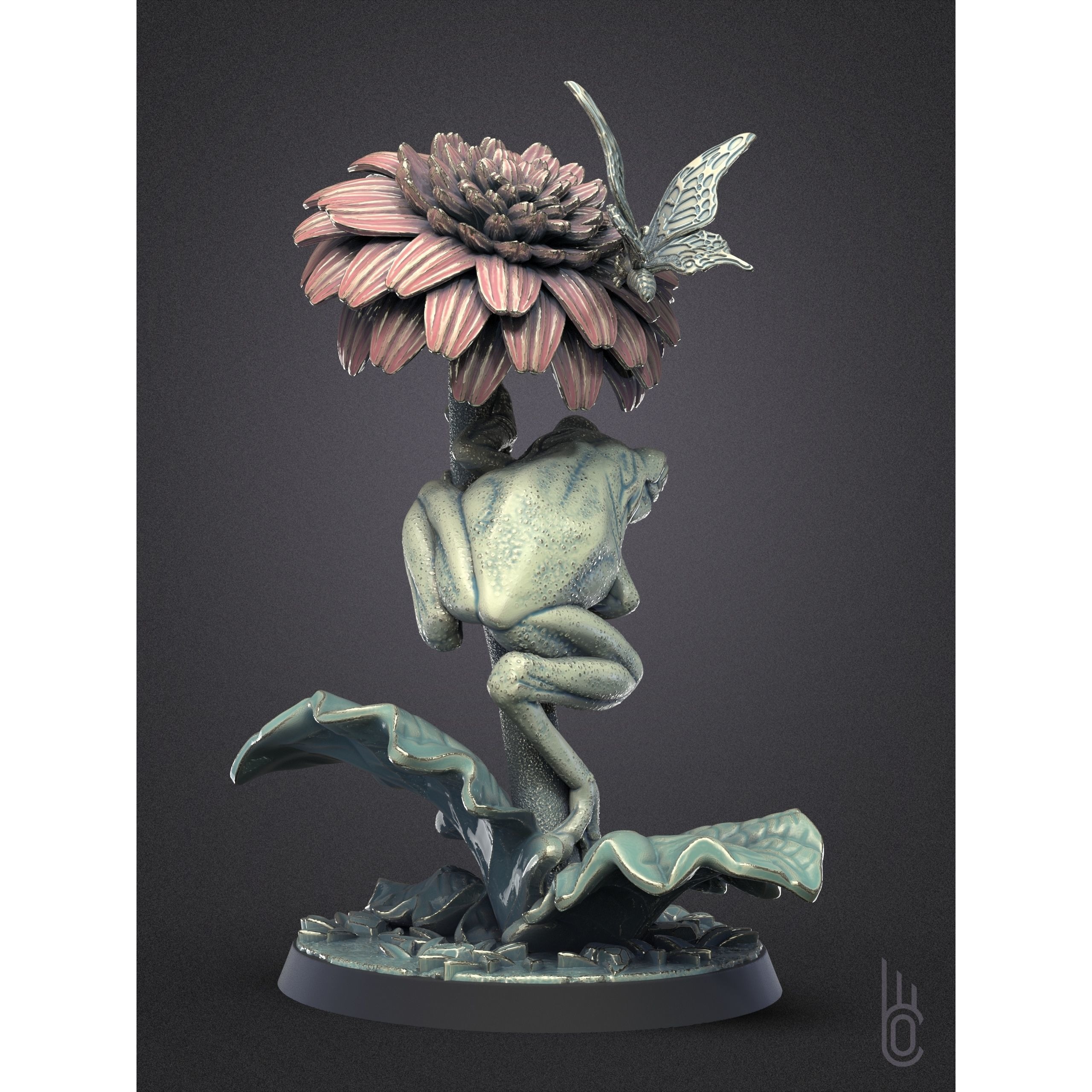 Frog Romantic 3D print model 7
