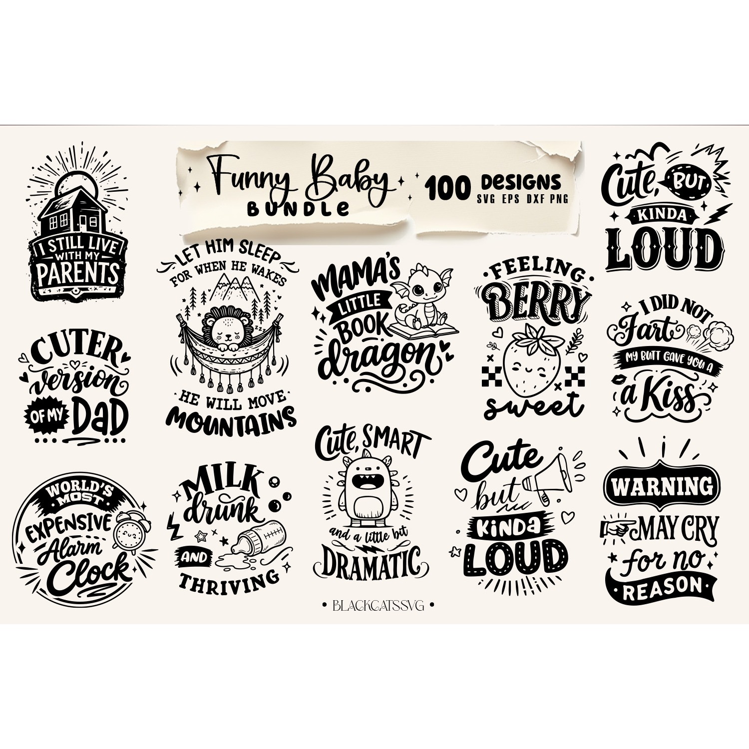 Funny baby Bundle 100 designs SVG, Funny baby svg 2