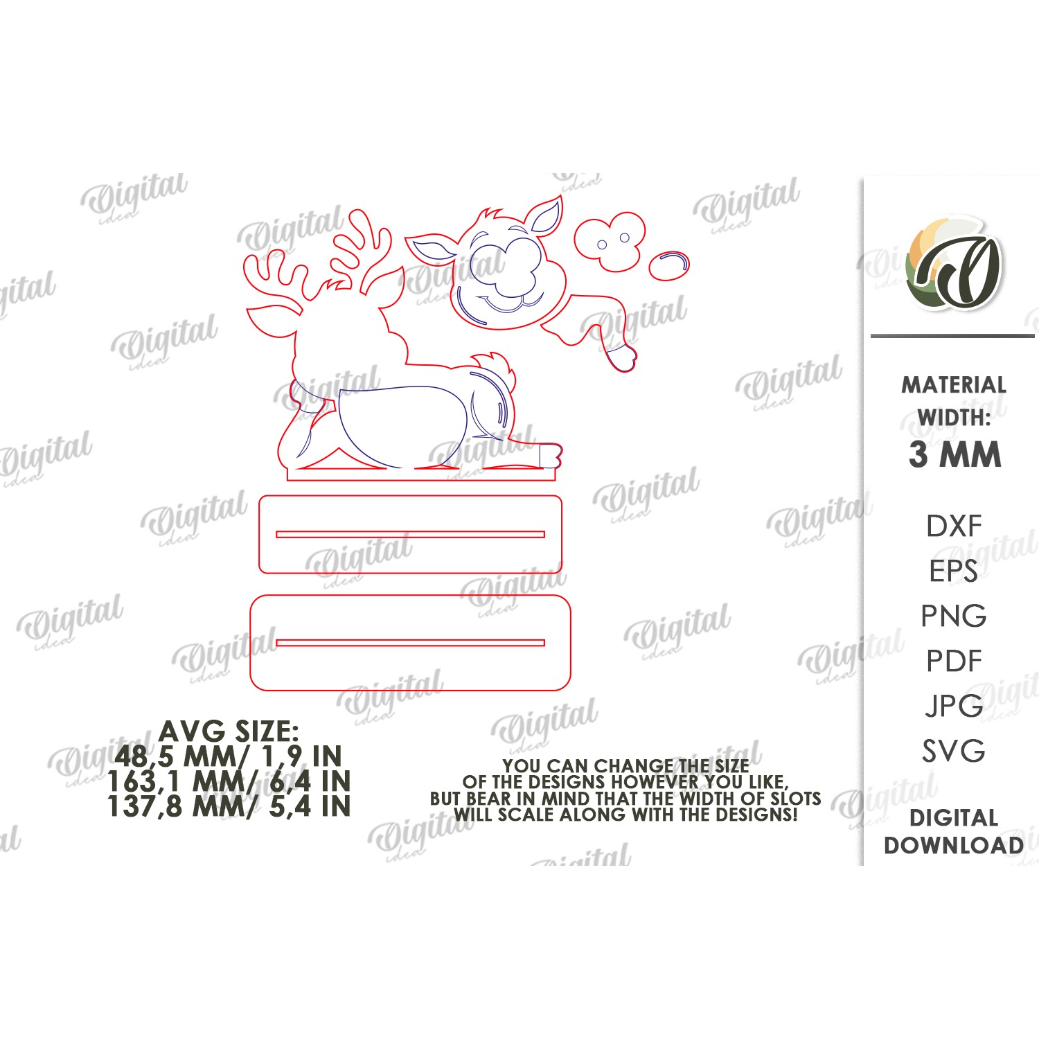 Funny Christmas Characters Bundle Laser Cut. Stand Decor SVG 3
