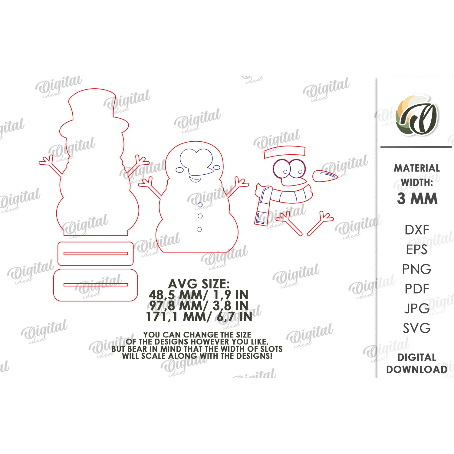 Funny Christmas Characters Bundle Laser Cut. Stand Decor SVG 5