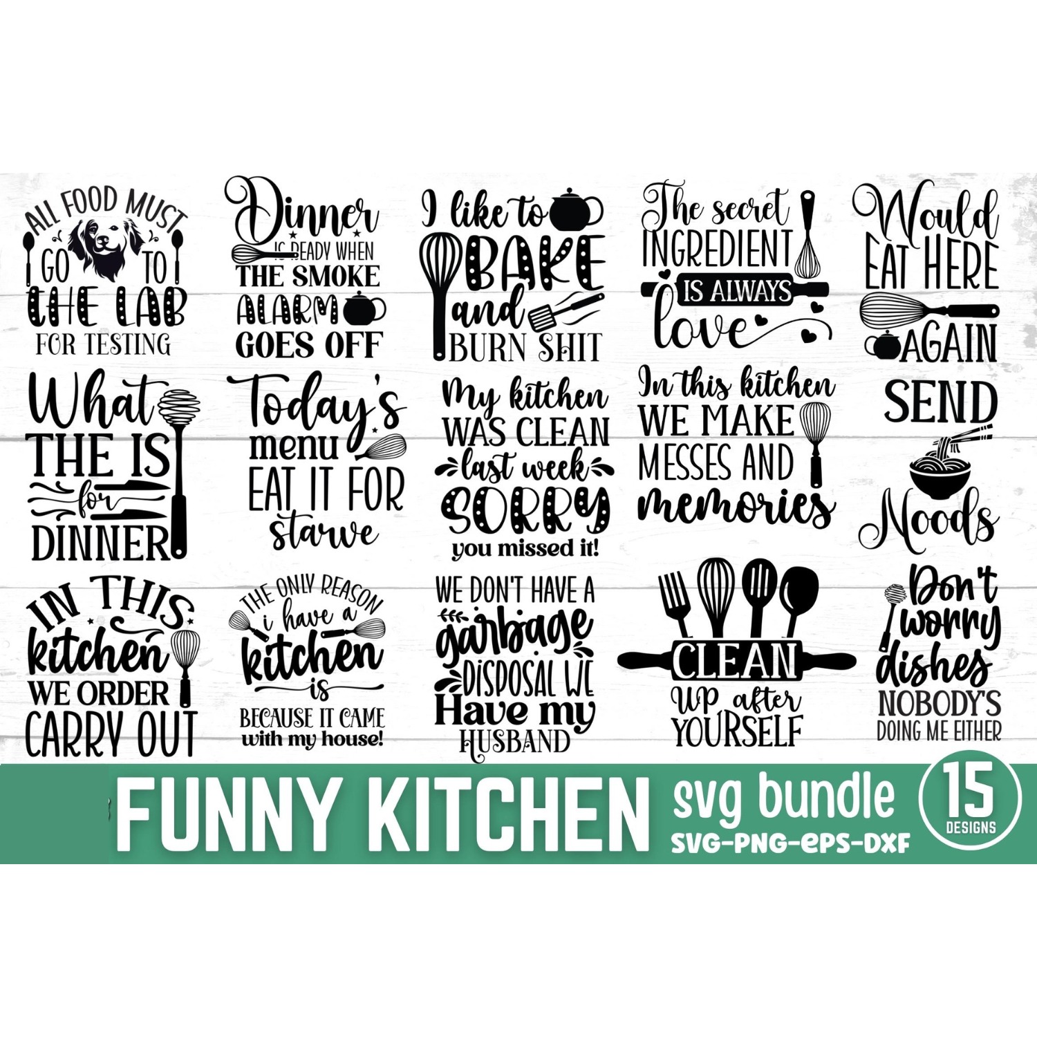 Funny Kitchen SVG Bundle (2)