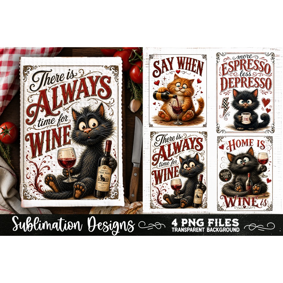 Funny Kitchen Towel 4 PNG Retro PNG Sublimation (11) 2